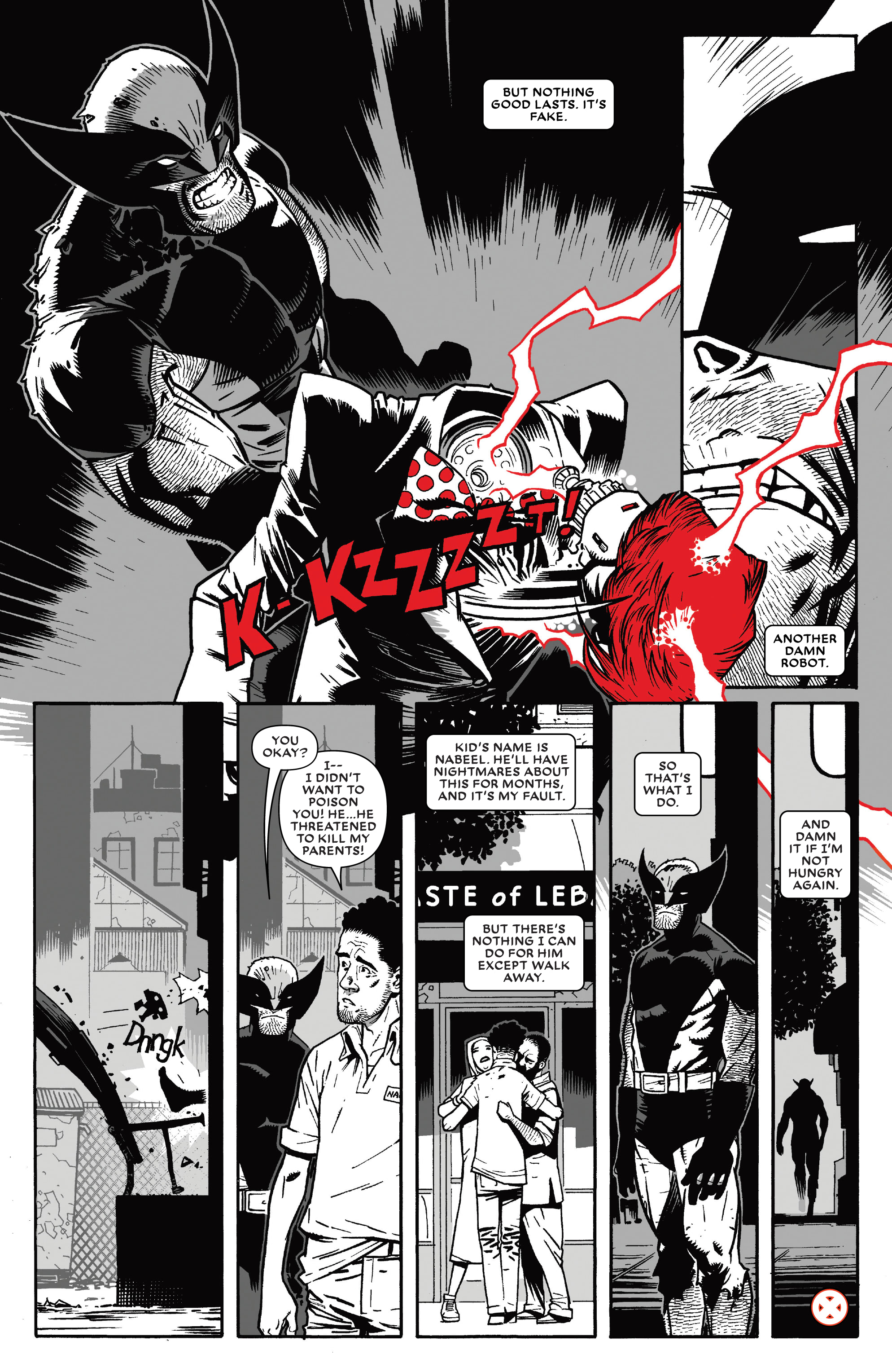 Read online Wolverine: Black, White & Blood comic -  Issue #2 - 21