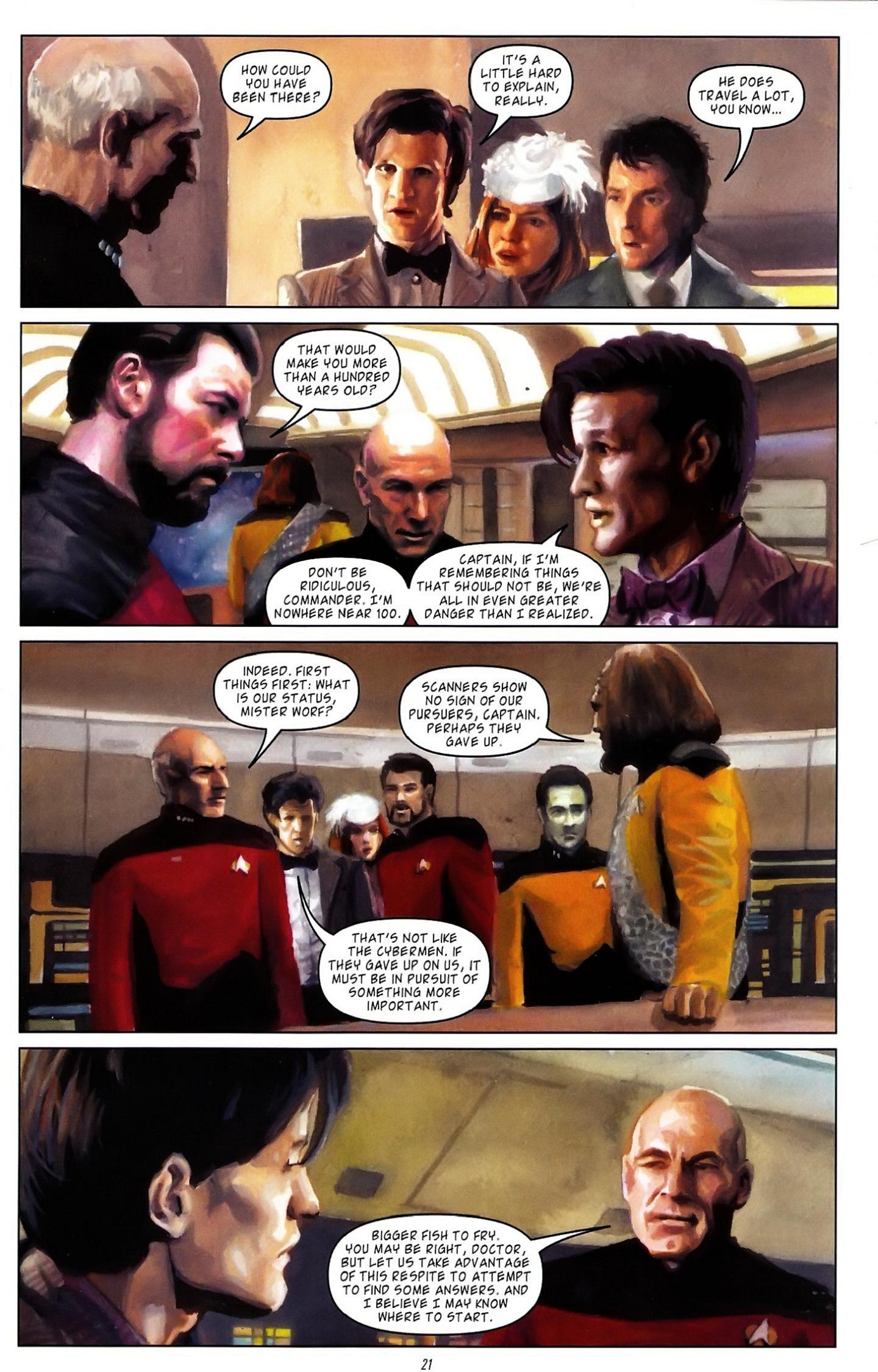 Read online Star Trek: The Next Generation/Doctor Who: Assimilation² comic -  Issue #3 - 24