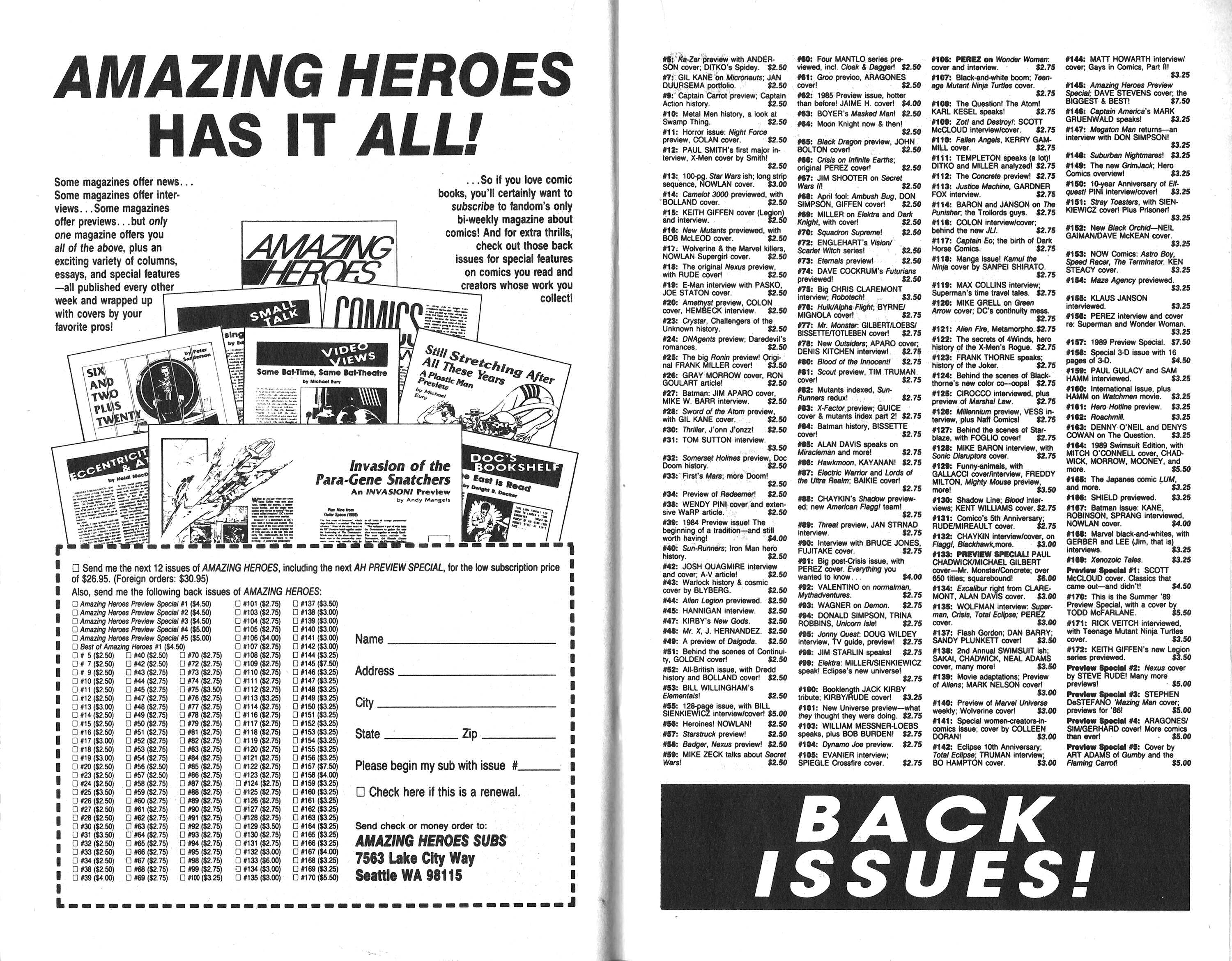 Read online Amazing Heroes comic -  Issue #173 - 28