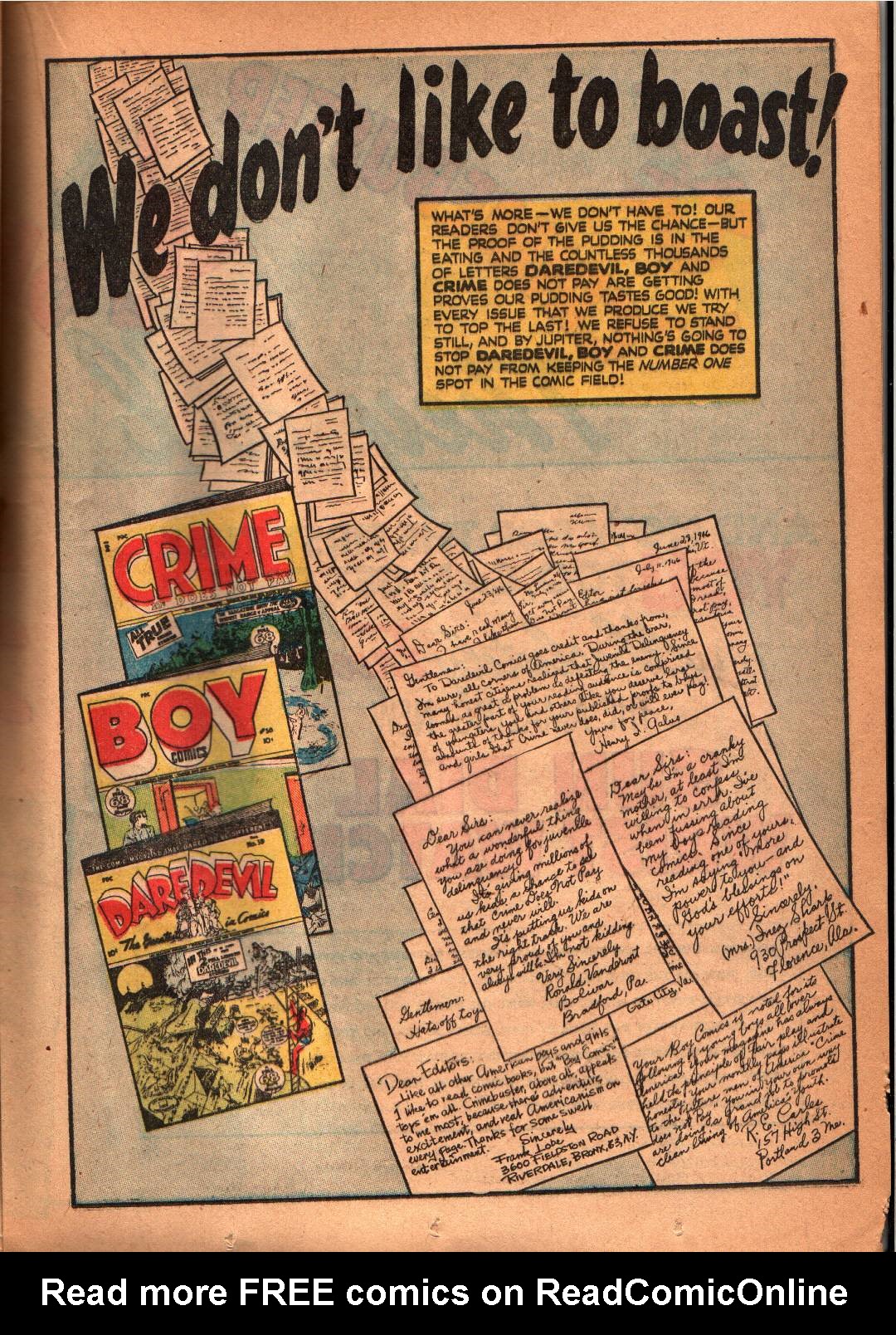 Read online Boy Comics comic -  Issue #31 - 34