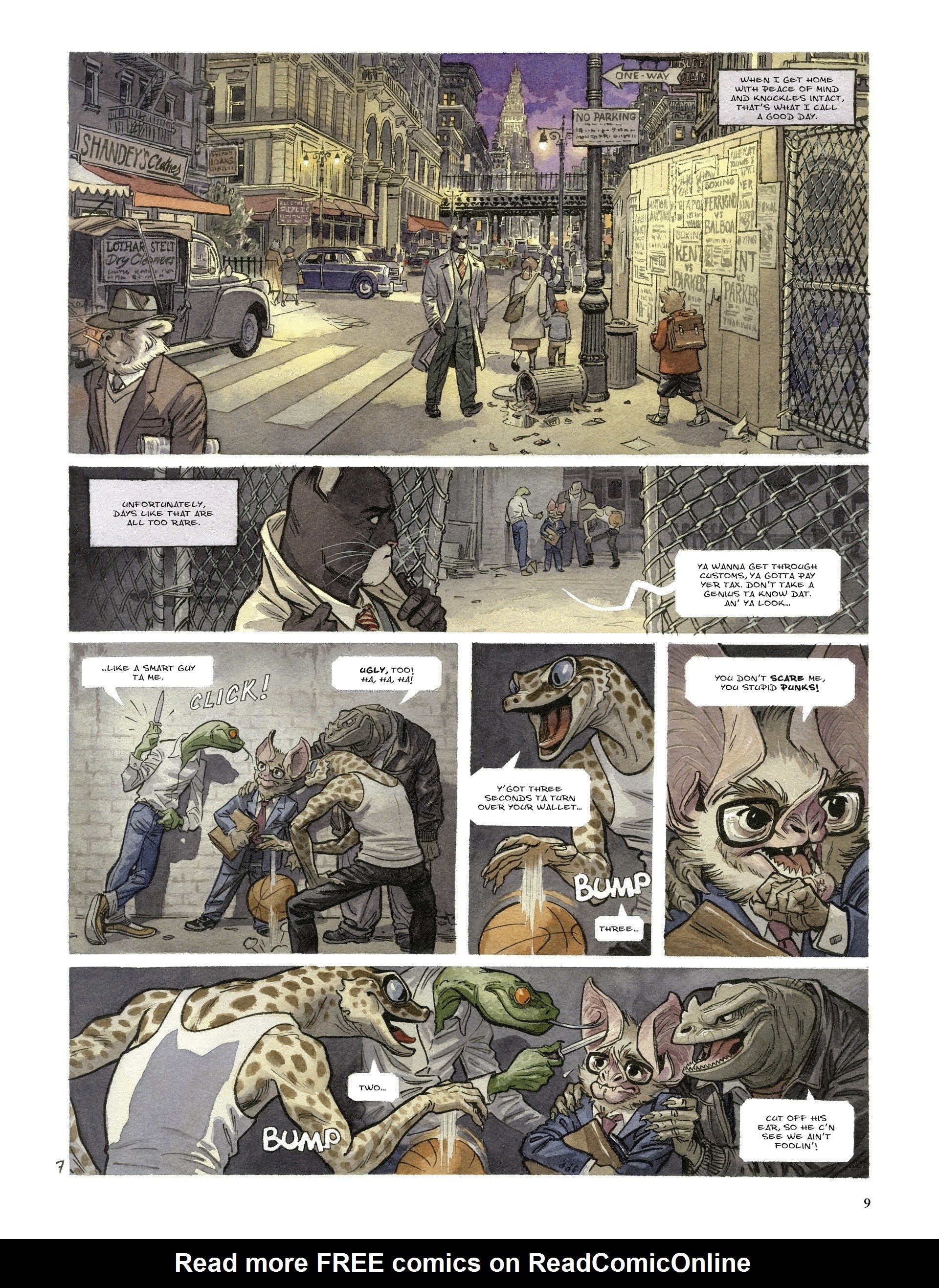 Read online Blacksad: They All Fall Down comic -  Issue #1 - 9