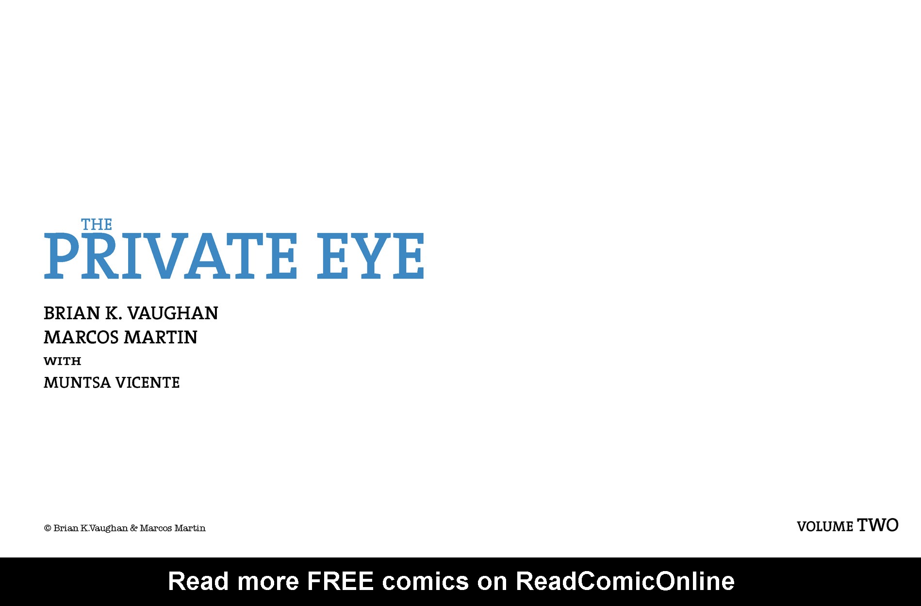 Read online The Private Eye comic -  Issue # _TPB 2 - 2