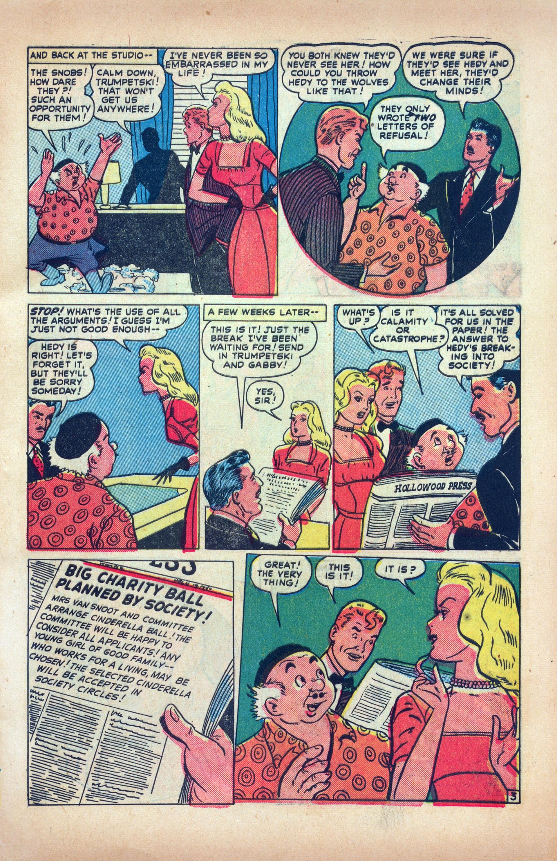 Read online Hedy Of Hollywood Comics comic -  Issue #42 - 5