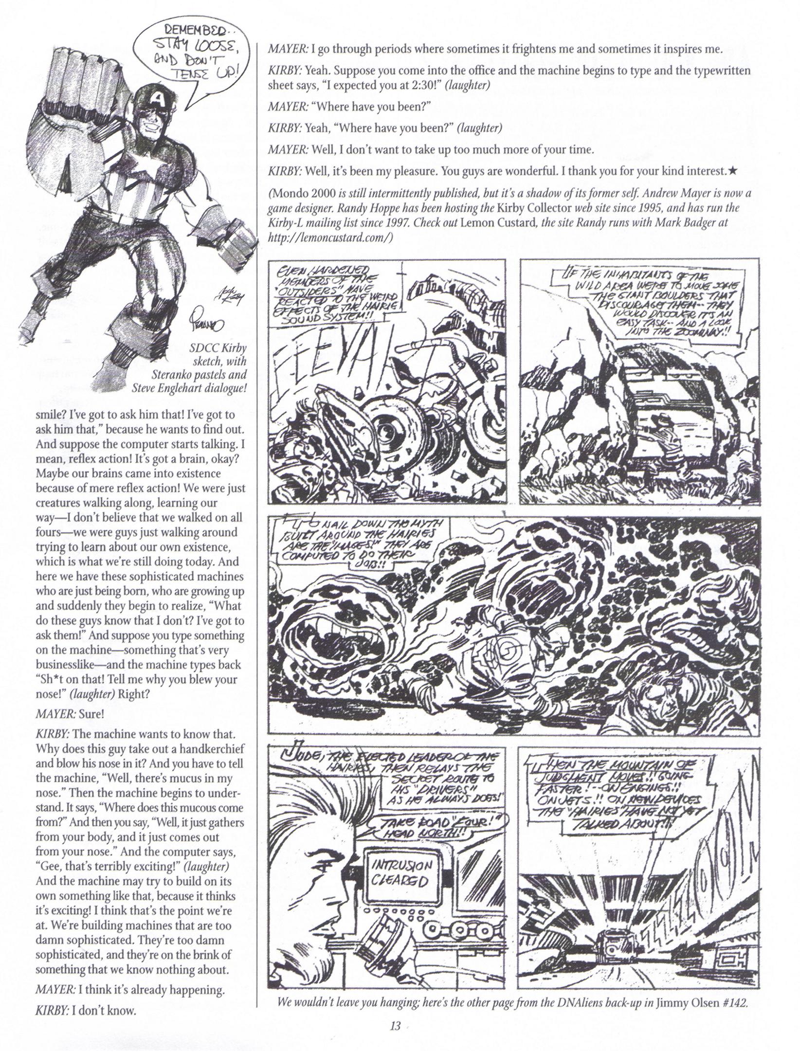 Read online The Jack Kirby Collector comic -  Issue #21 - 13