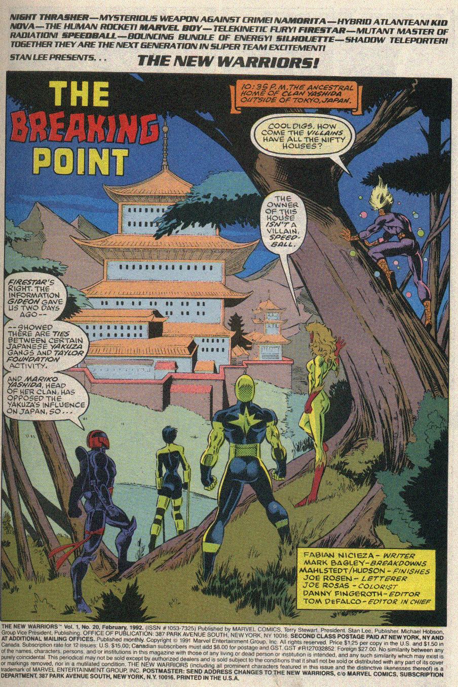 The New Warriors Issue #20 #24 - English 2