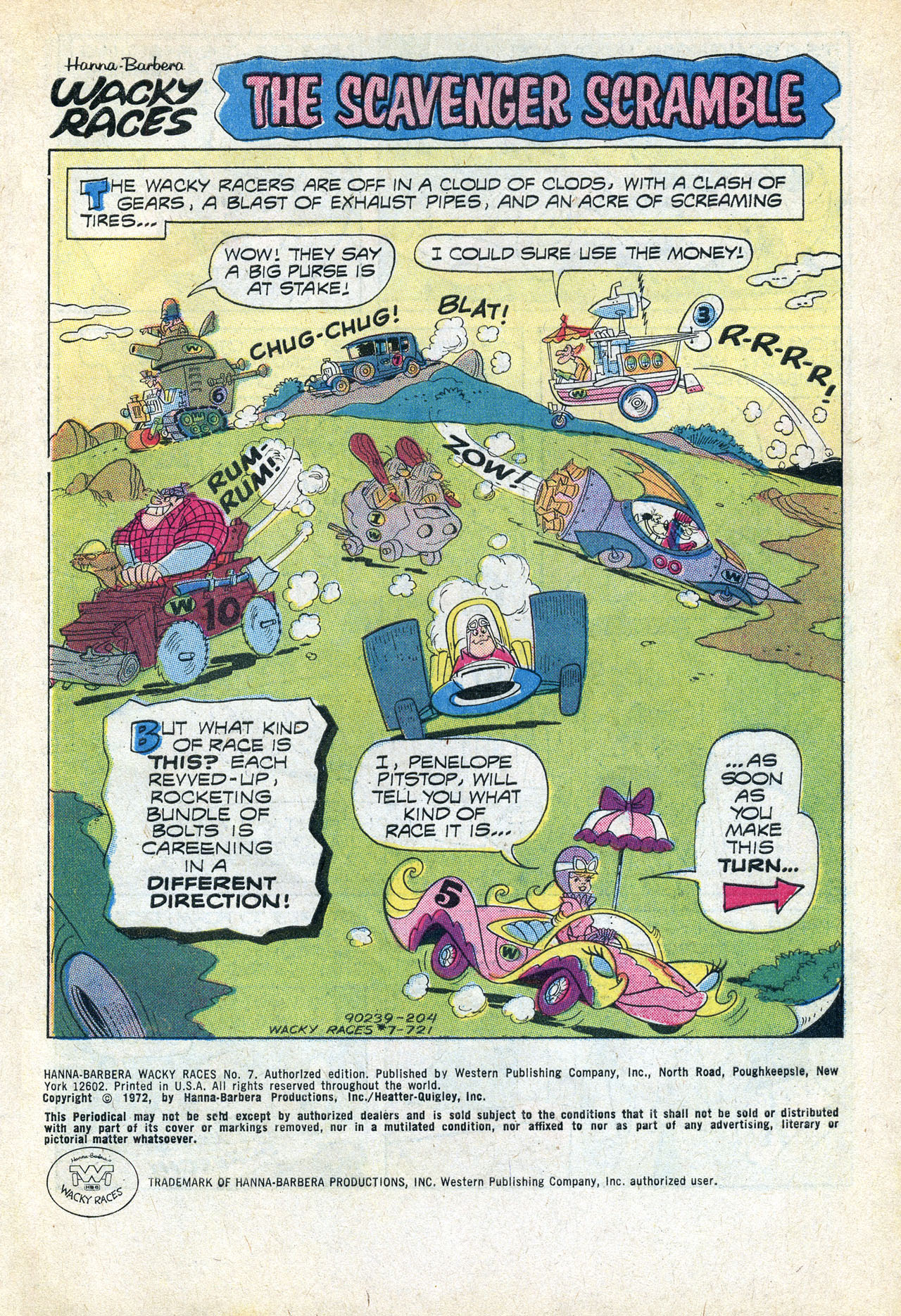 Read online Hanna-Barbera Wacky Races comic -  Issue #7 - 2