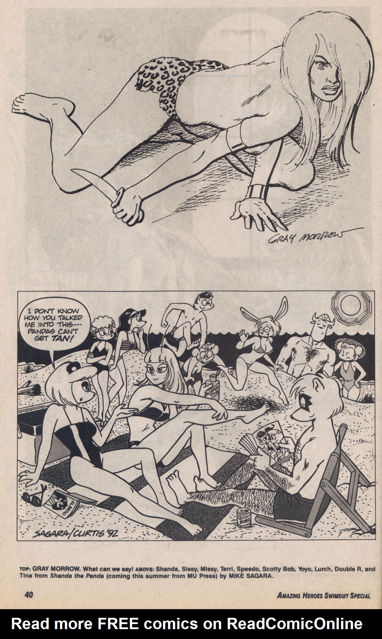 Read online Amazing Heroes Swimsuit Special comic -  Issue # TPB 3 - 39