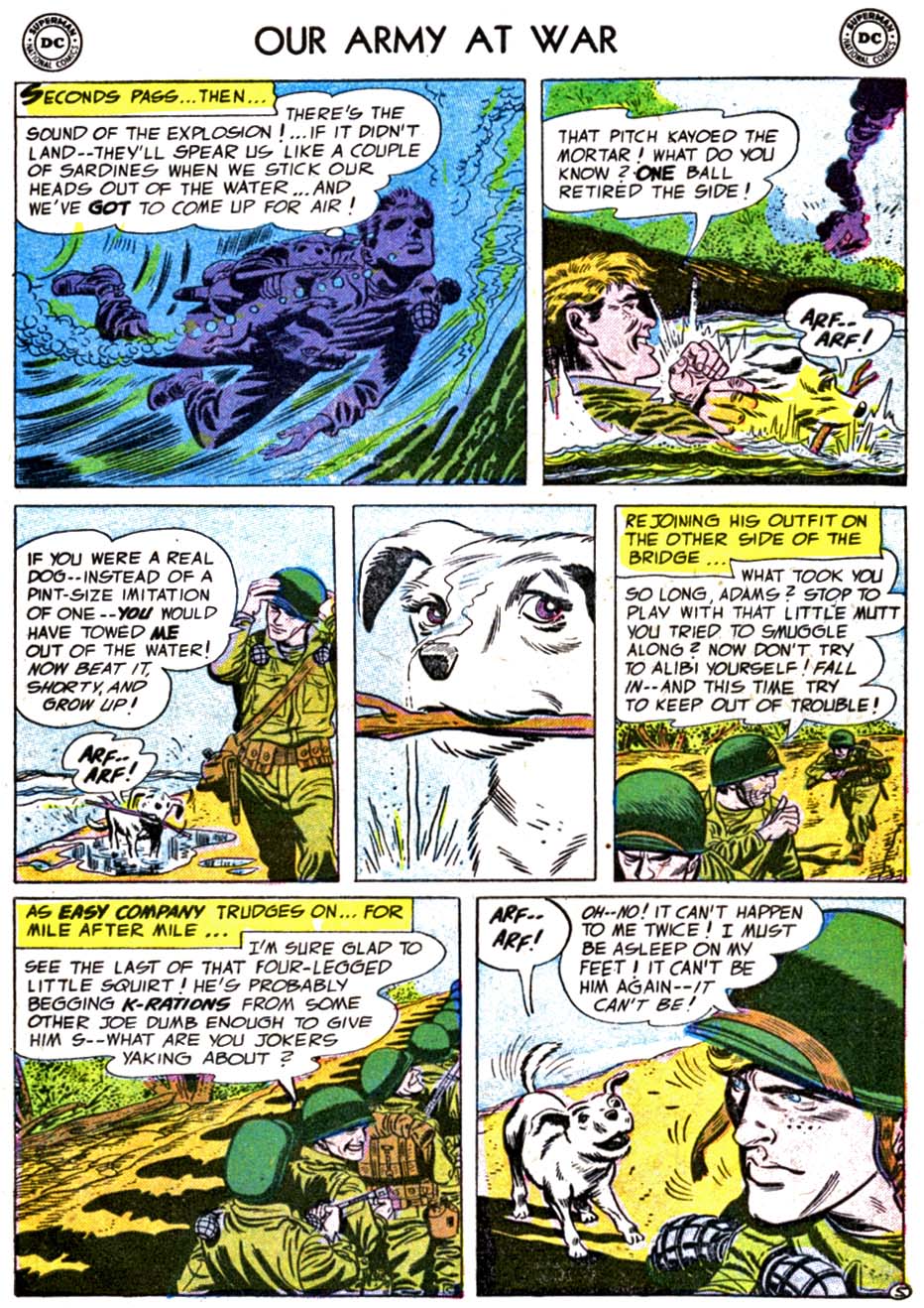 Read online Our Army at War (1952) comic -  Issue #36 - 7