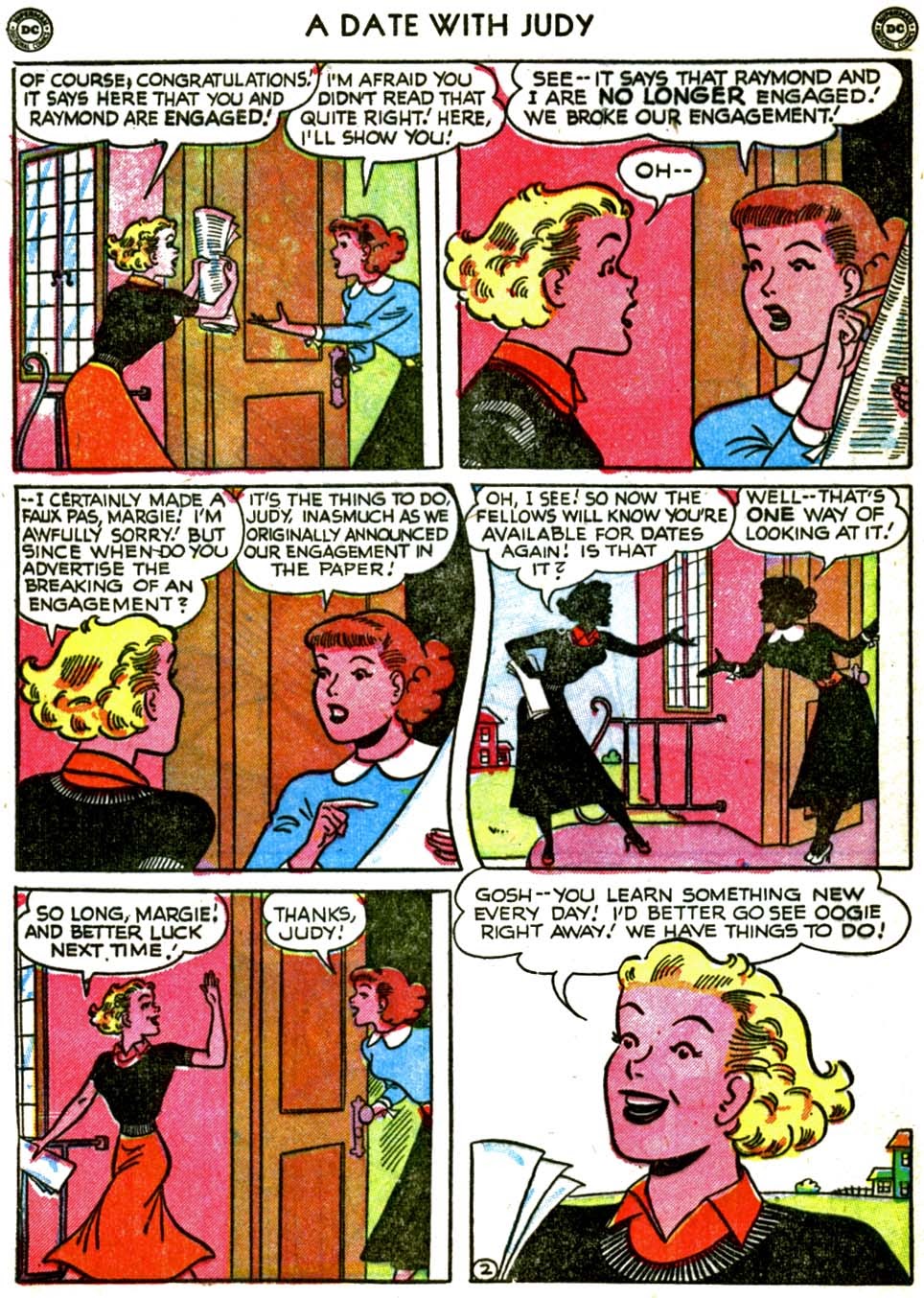 Read online A Date with Judy comic -  Issue #18 - 42