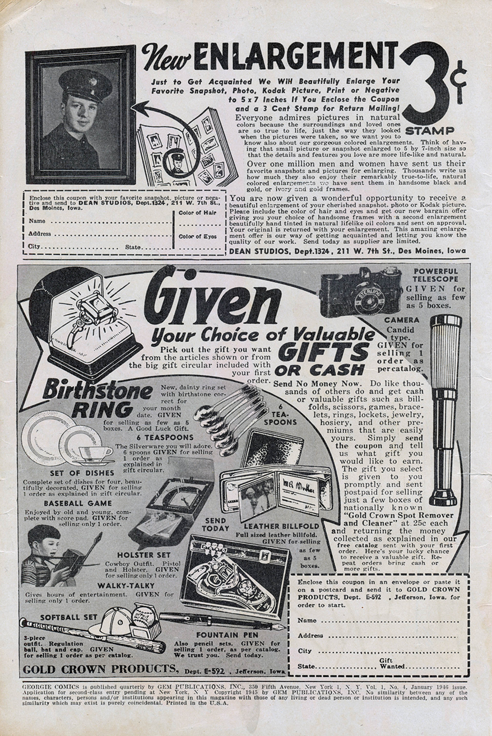 Read online Georgie Comics (1945) comic -  Issue #4 - 2