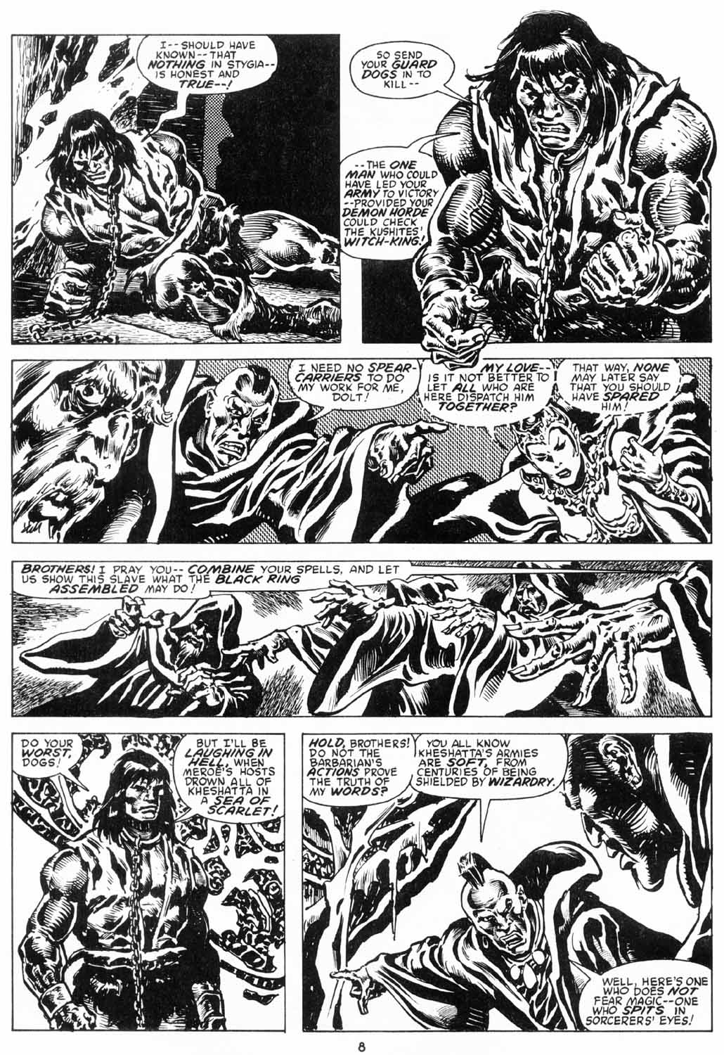Read online The Savage Sword Of Conan comic -  Issue #206 - 9