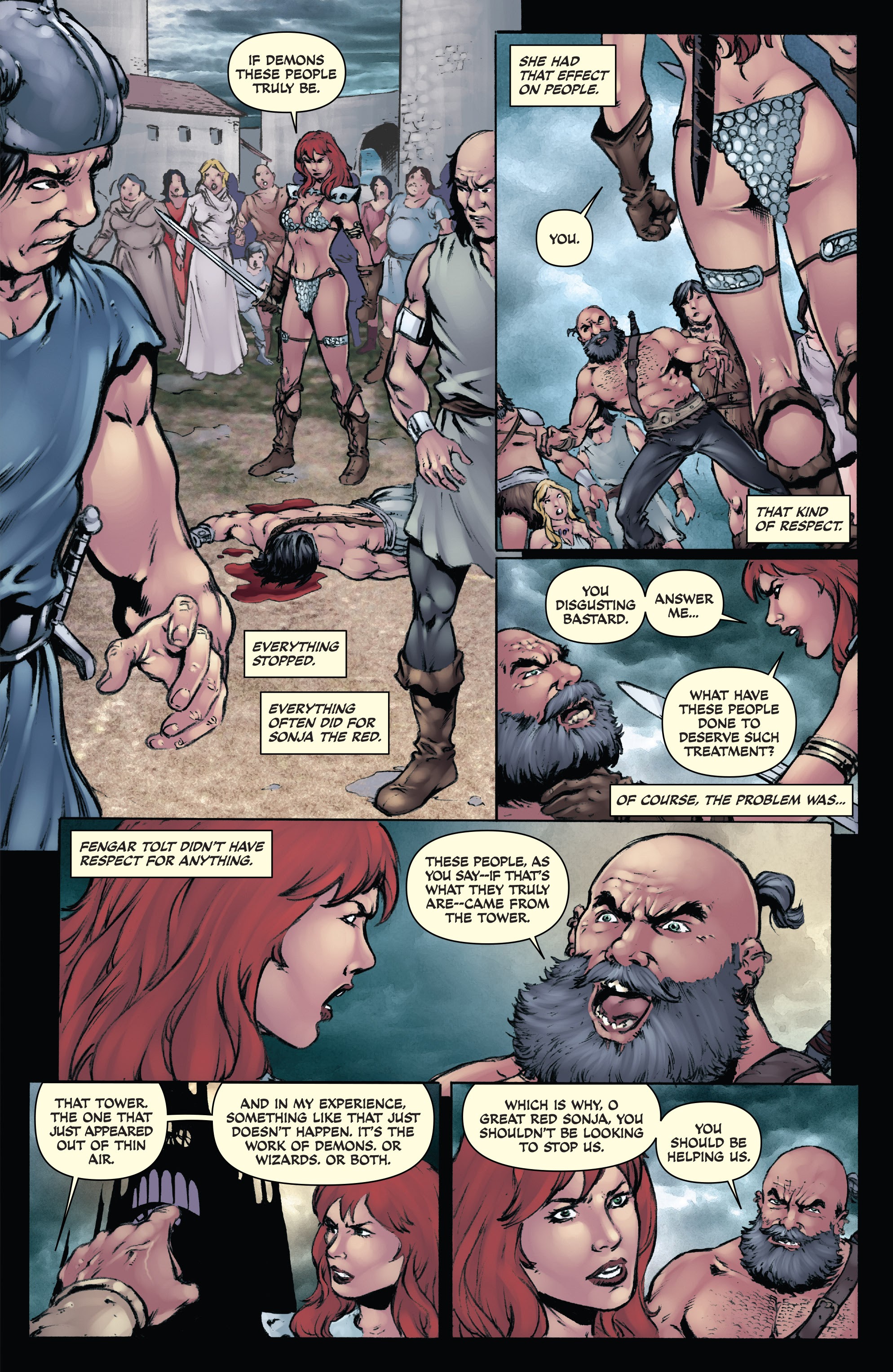 Read online Red Sonja: The Black Tower comic -  Issue #1 - 12