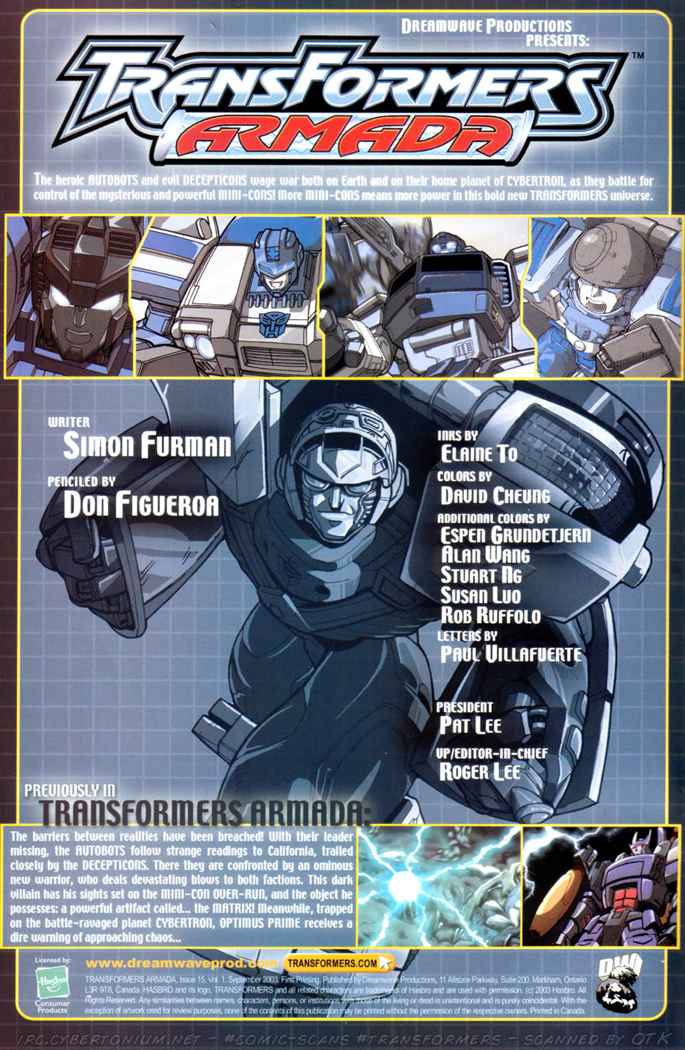 Read online Transformers Armada comic -  Issue #15 - 2