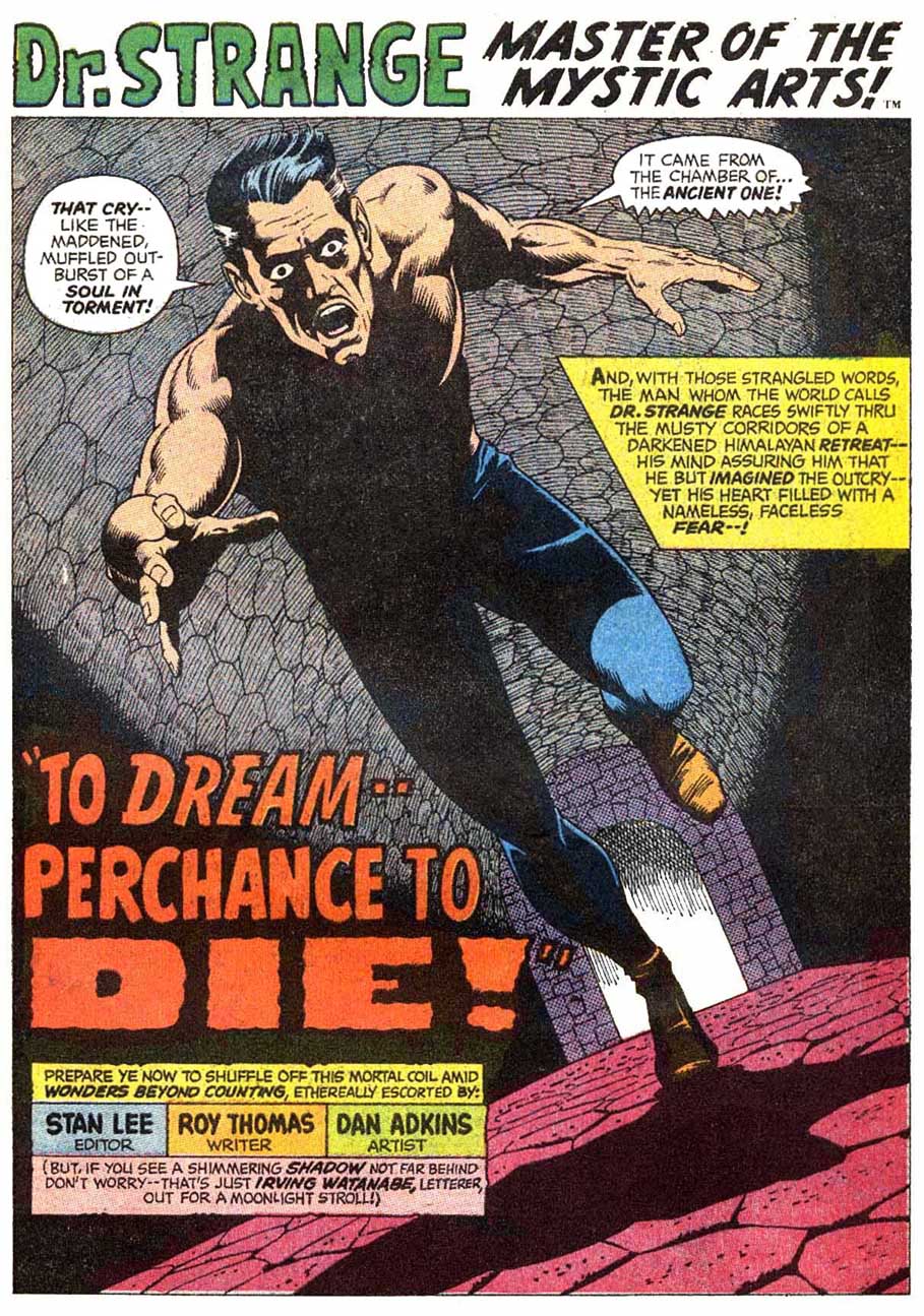 Read online Doctor Strange (1968) comic -  Issue #170 - 2