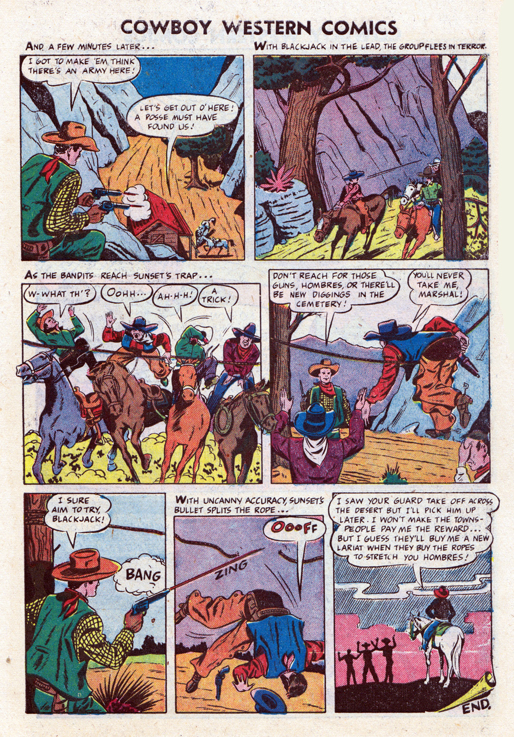Read online Cowboy Western Comics (1948) comic -  Issue #36 - 7
