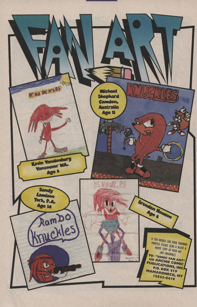 Read online Knuckles the Echidna comic -  Issue #1 - 16