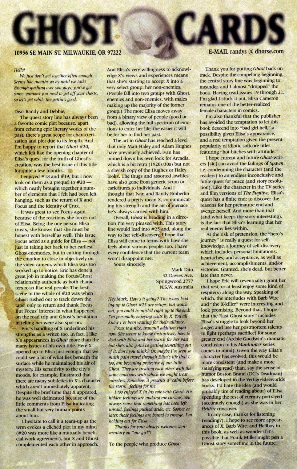 Read online Ghost (1995) comic -  Issue #26 - 25