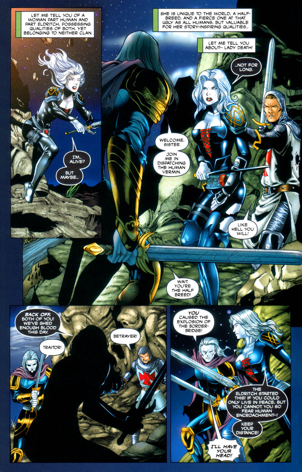 Read online Brian Pulido's Medieval Lady Death comic -  Issue #1 - 4