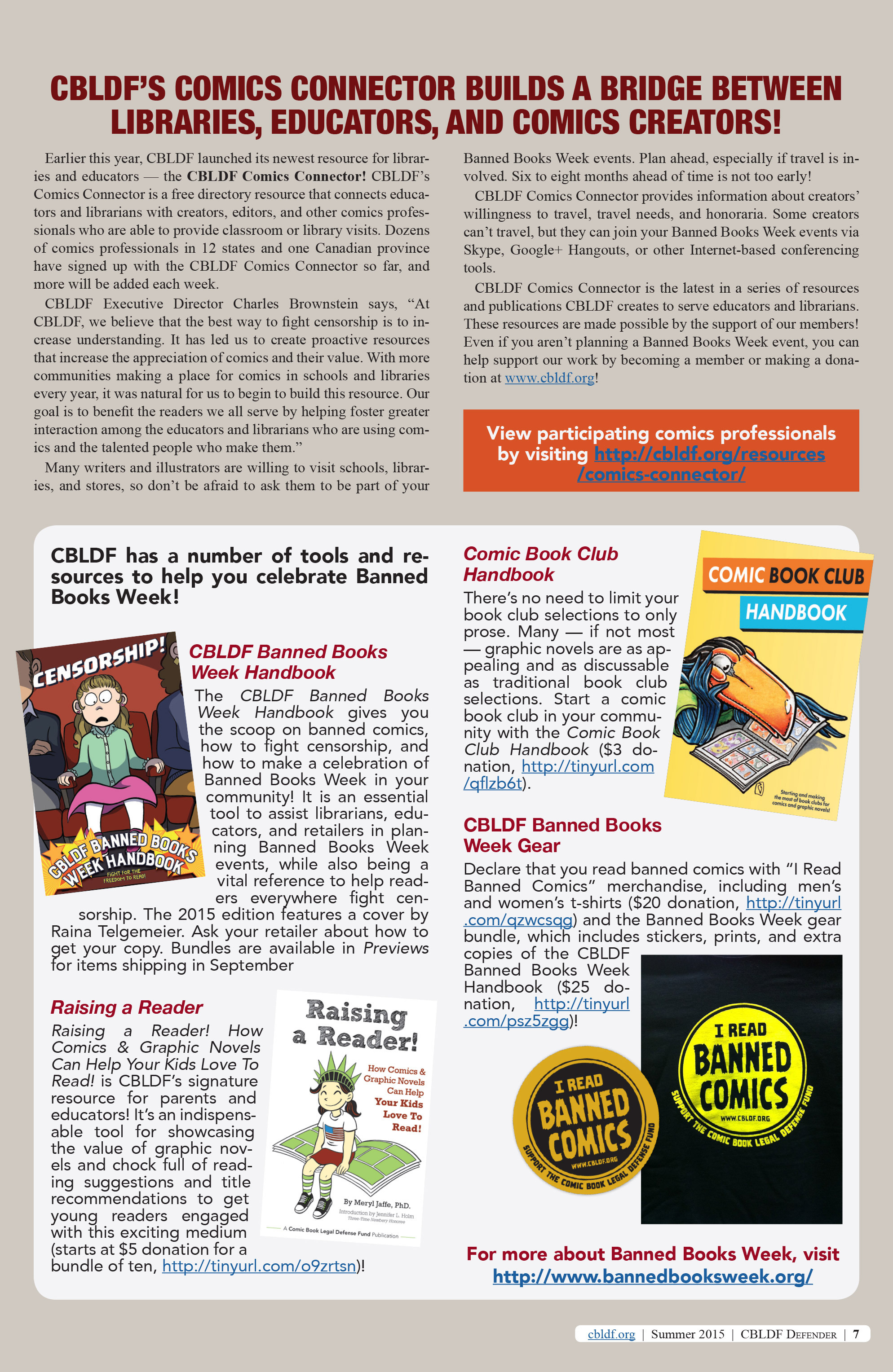 Read online CBLDF Defender comic -  Issue #2 - 7