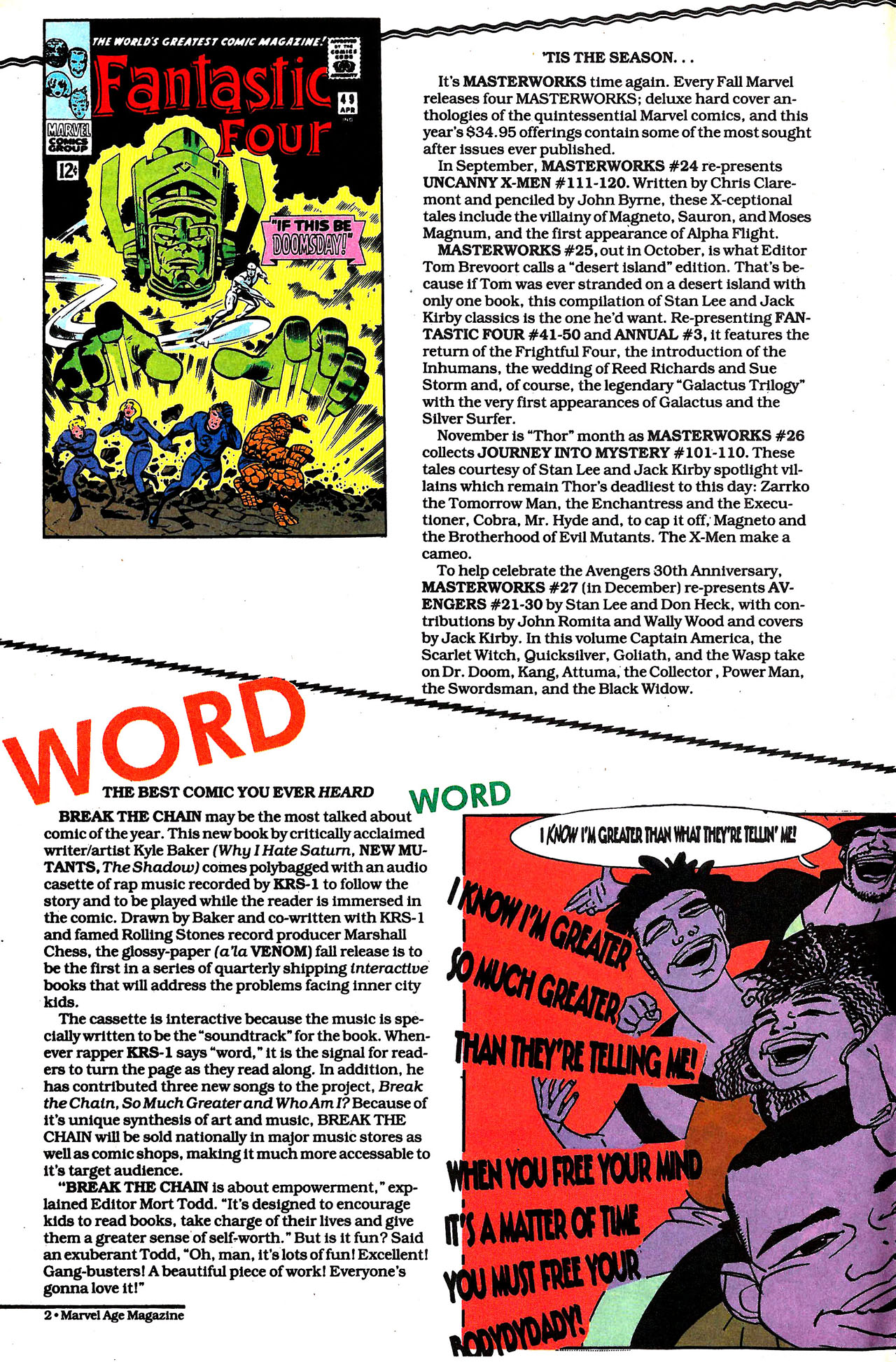 Read online Marvel Age comic -  Issue #128 - 4