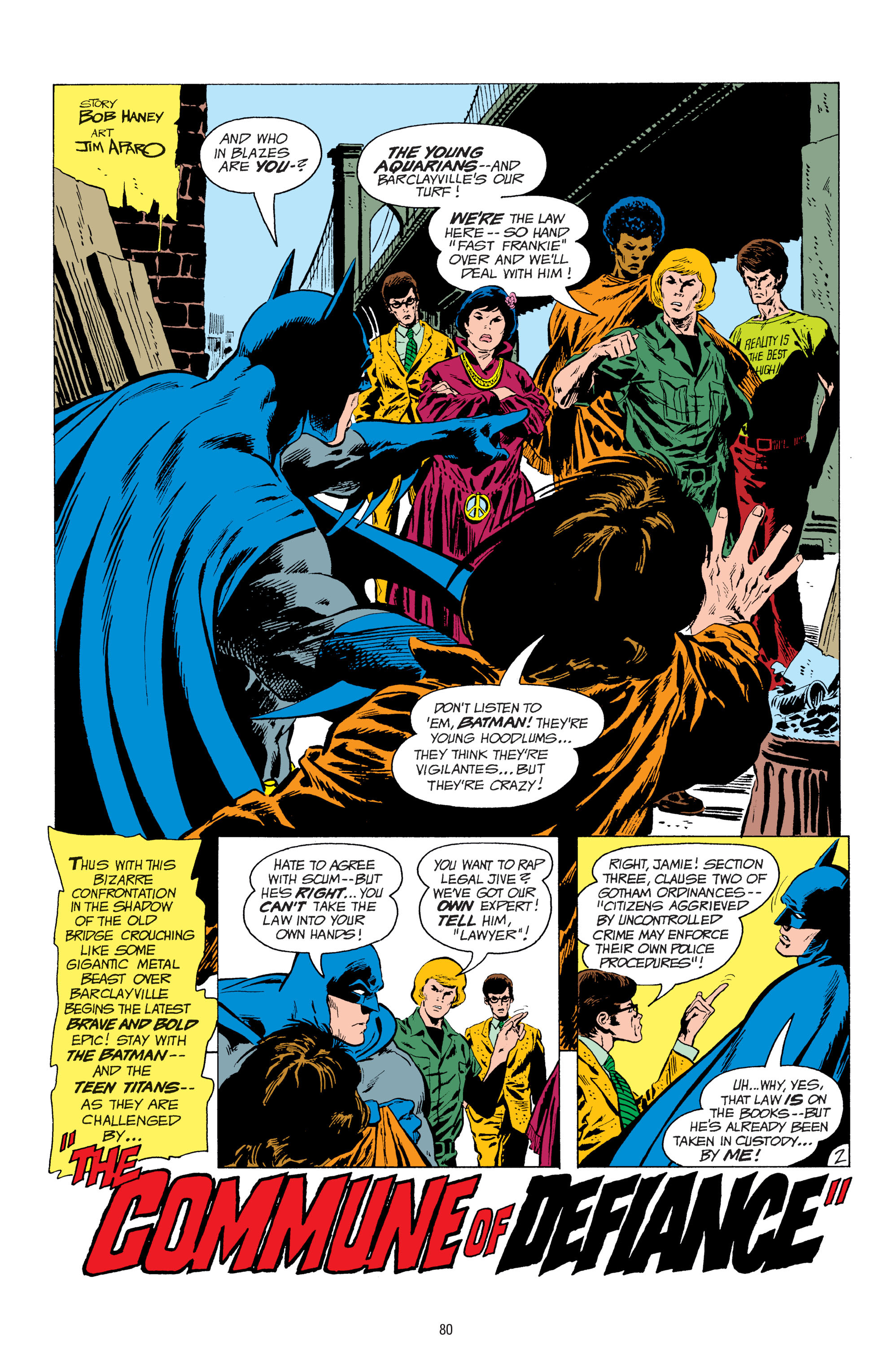 Read online Legends of the Dark Knight: Jim Aparo comic -  Issue # TPB 1 (Part 1) - 81