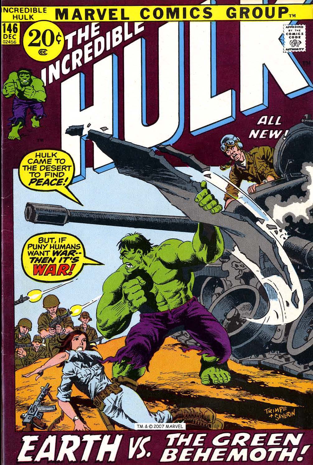 Read online The Incredible Hulk (1968) comic -  Issue #146 - 1
