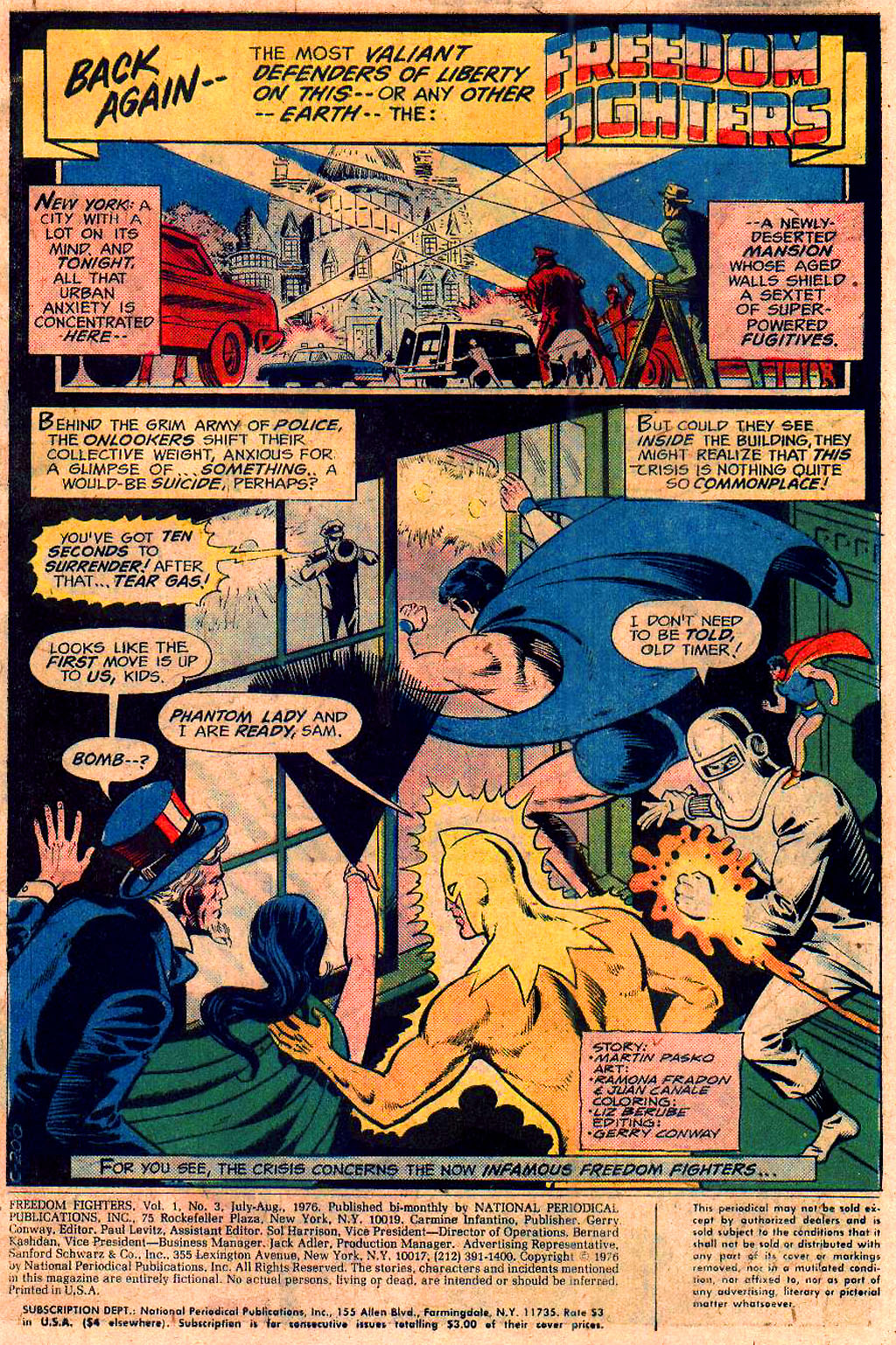 Read online Freedom Fighters (1976) comic -  Issue #3 - 2