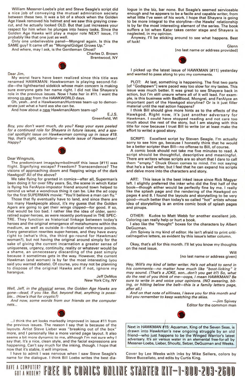 Hawkman (1993) Issue #14 #17 - English 26