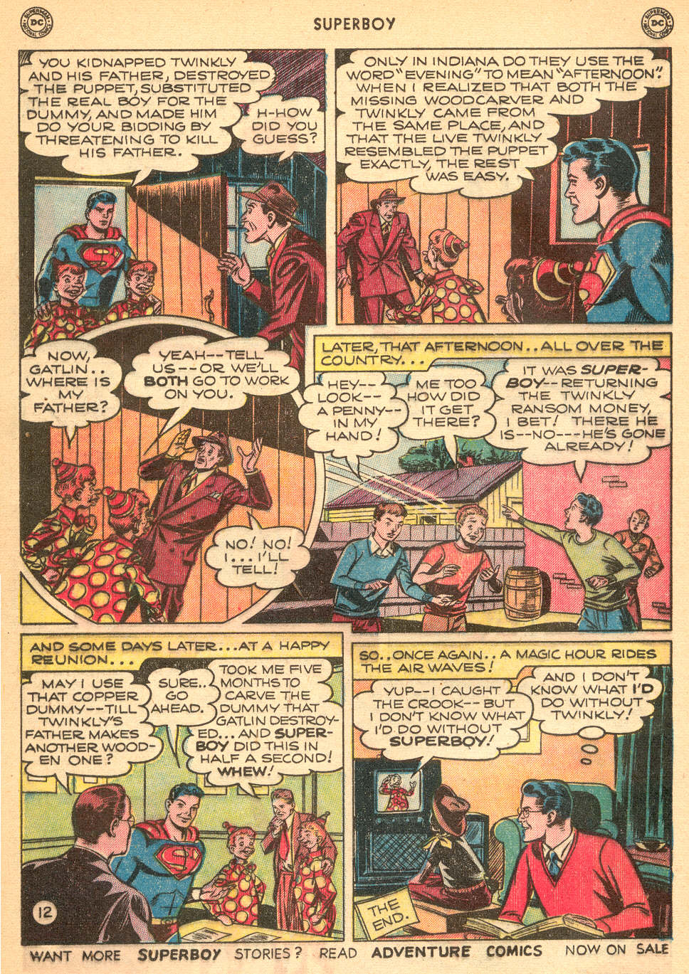 Read online Superboy (1949) comic -  Issue #12 - 25