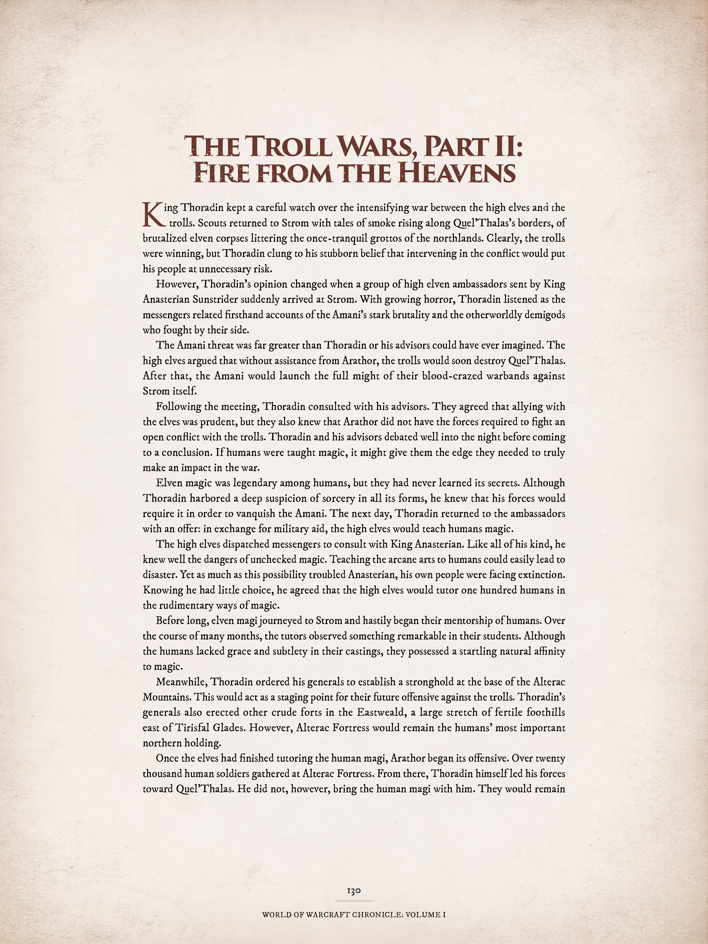 Read online World of Warcraft Chronicle Vol. 1 comic -  Issue # Full - 124