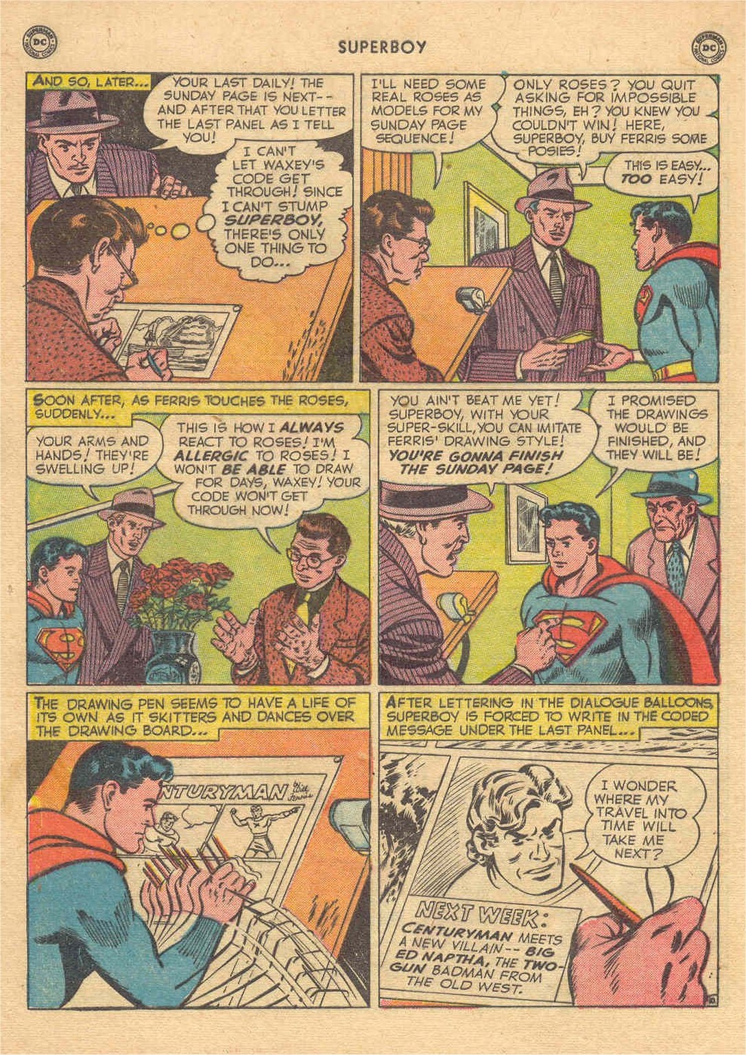 Read online Superboy (1949) comic -  Issue #10 - 42