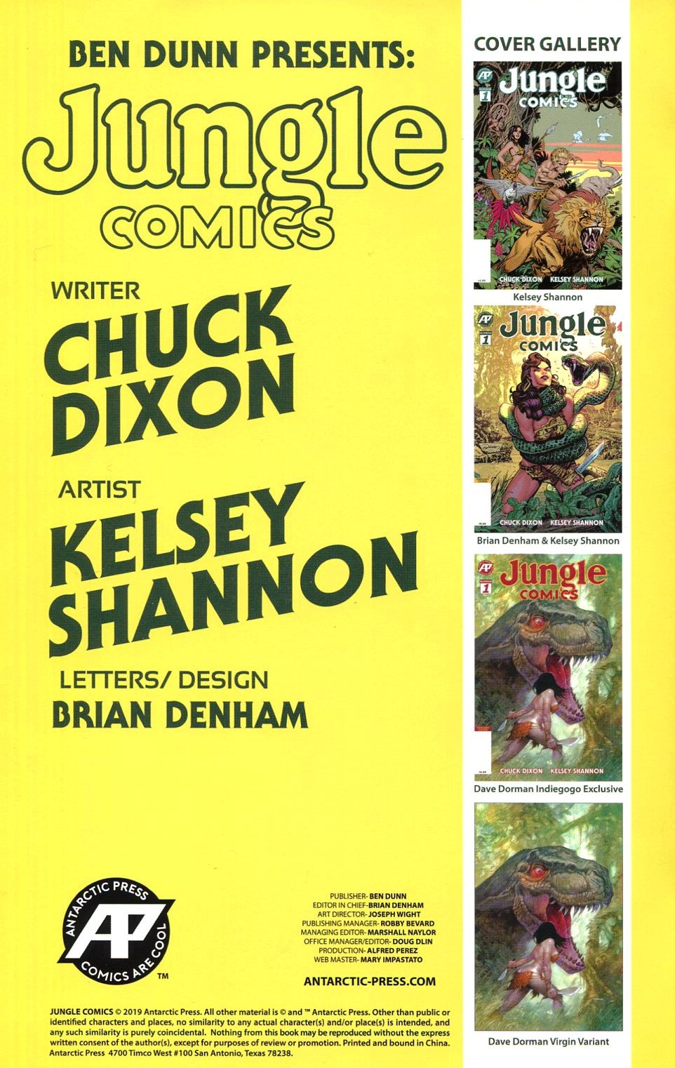 Read online Jungle Comics (2019) comic -  Issue #1 - 2