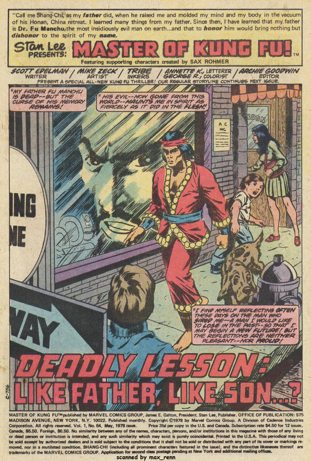 Read online Master of Kung Fu (1974) comic -  Issue #64 - 2