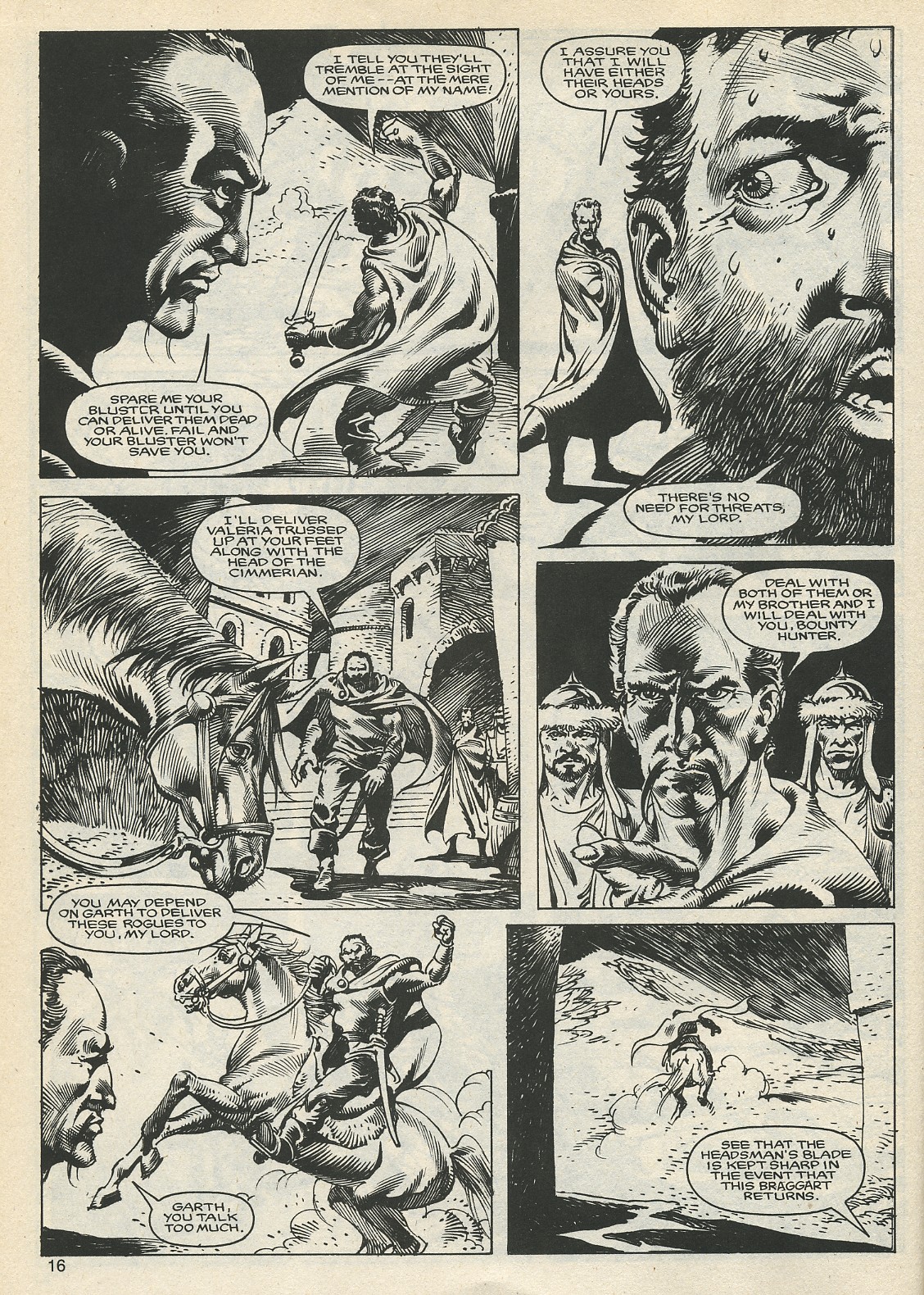 Read online The Savage Sword Of Conan comic -  Issue #127 - 16
