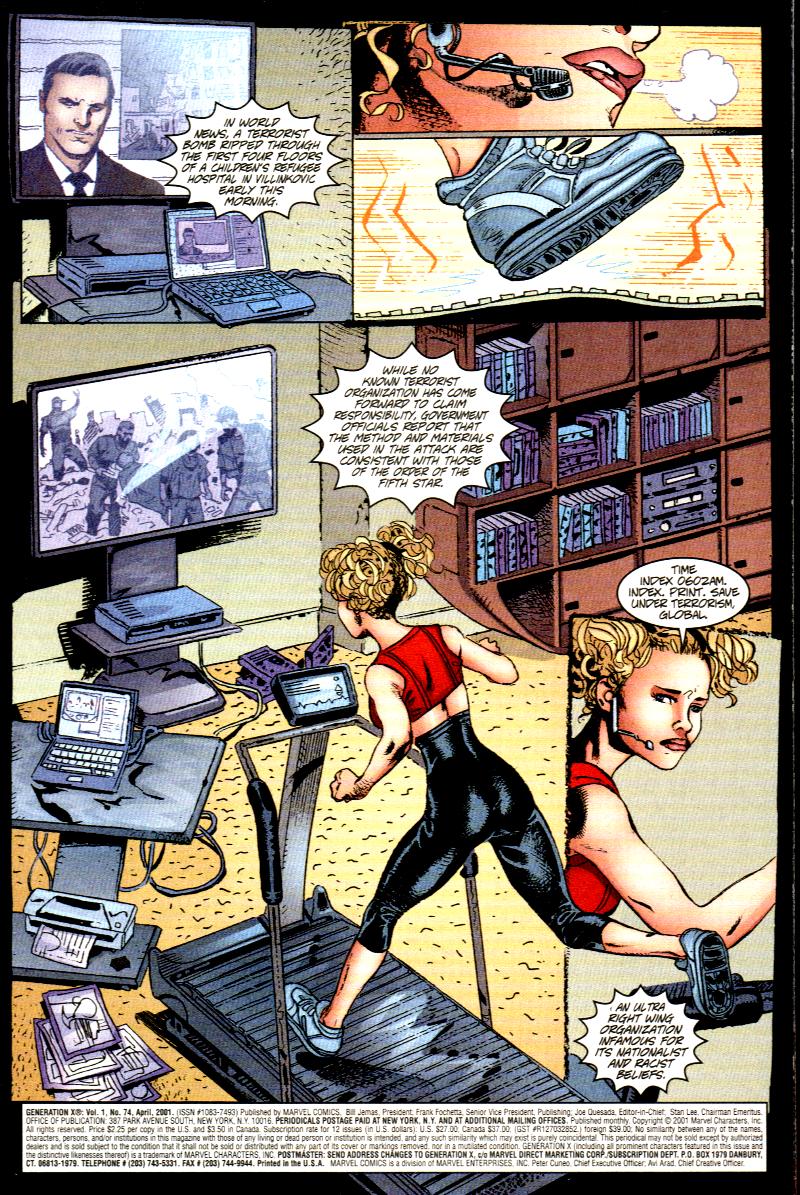 Read online Generation X comic -  Issue #74 - 2