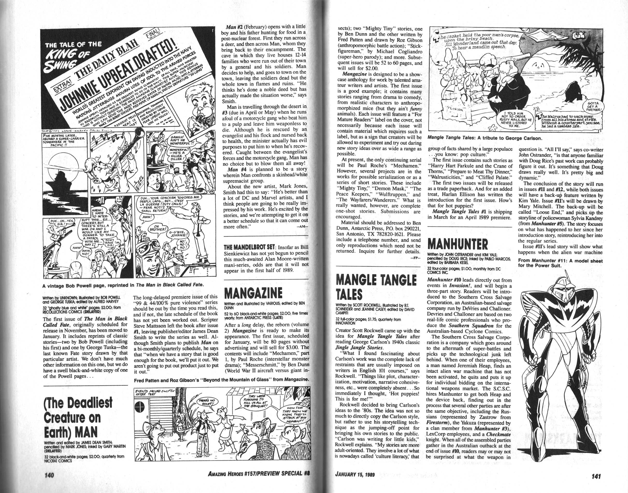 Read online Amazing Heroes comic -  Issue #157 - 71