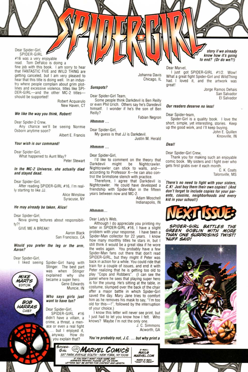 Read online Spider-Girl (1998) comic -  Issue #19 - 25