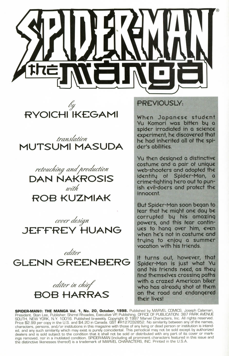 Read online Spider-Man: The Manga comic -  Issue #20 - 2