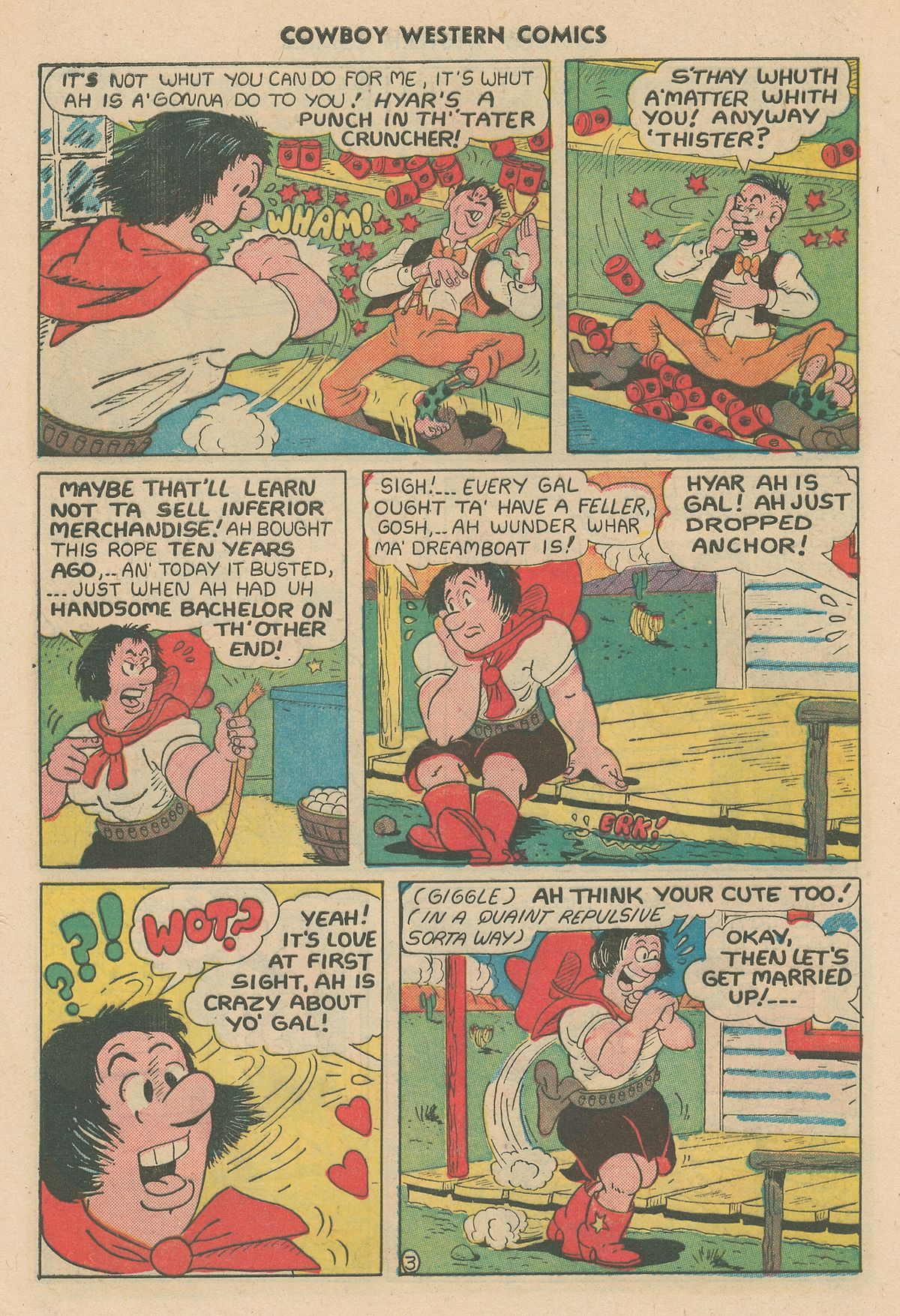 Read online Cowboy Western Comics (1948) comic -  Issue #31 - 28