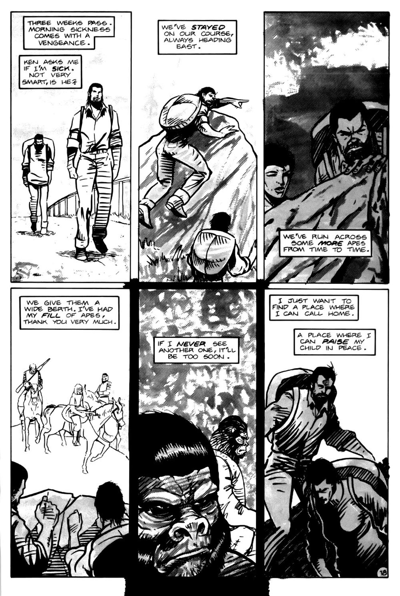 Read online Planet of the Apes (1990) comic -  Issue #17 - 21