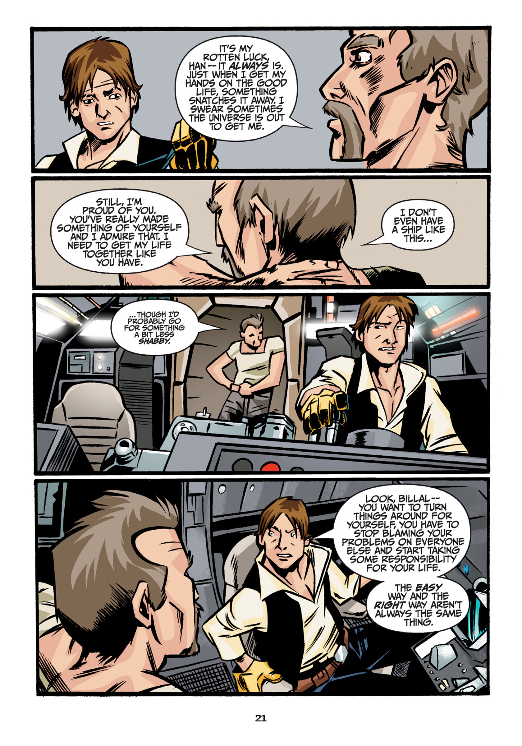 Read online Star Wars Adventures comic -  Issue # Issue Han Solo and the Hollow Moon of Khorya - 23