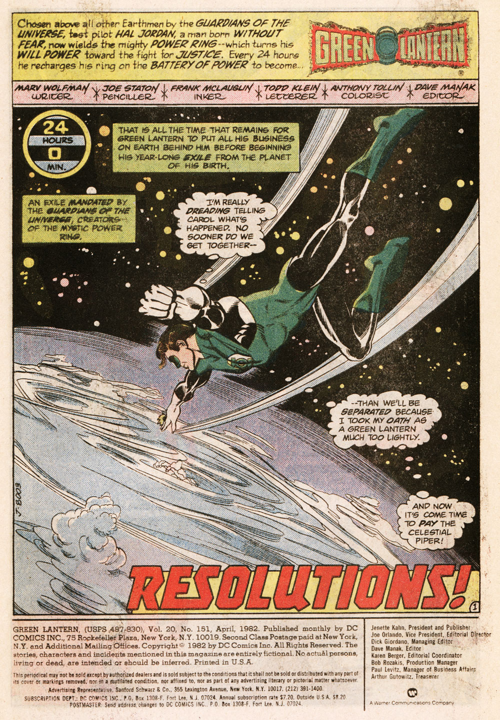 Read online Green Lantern (1960) comic -  Issue #151 - 2