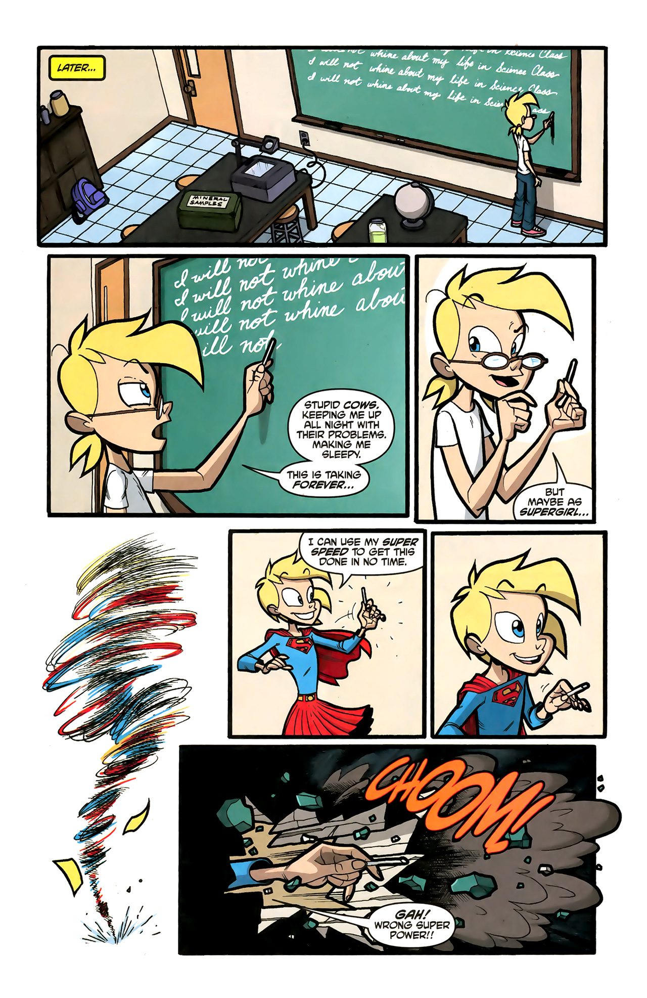 Read online Supergirl: Cosmic Adventures in the 8th Grade comic -  Issue #2 - 4