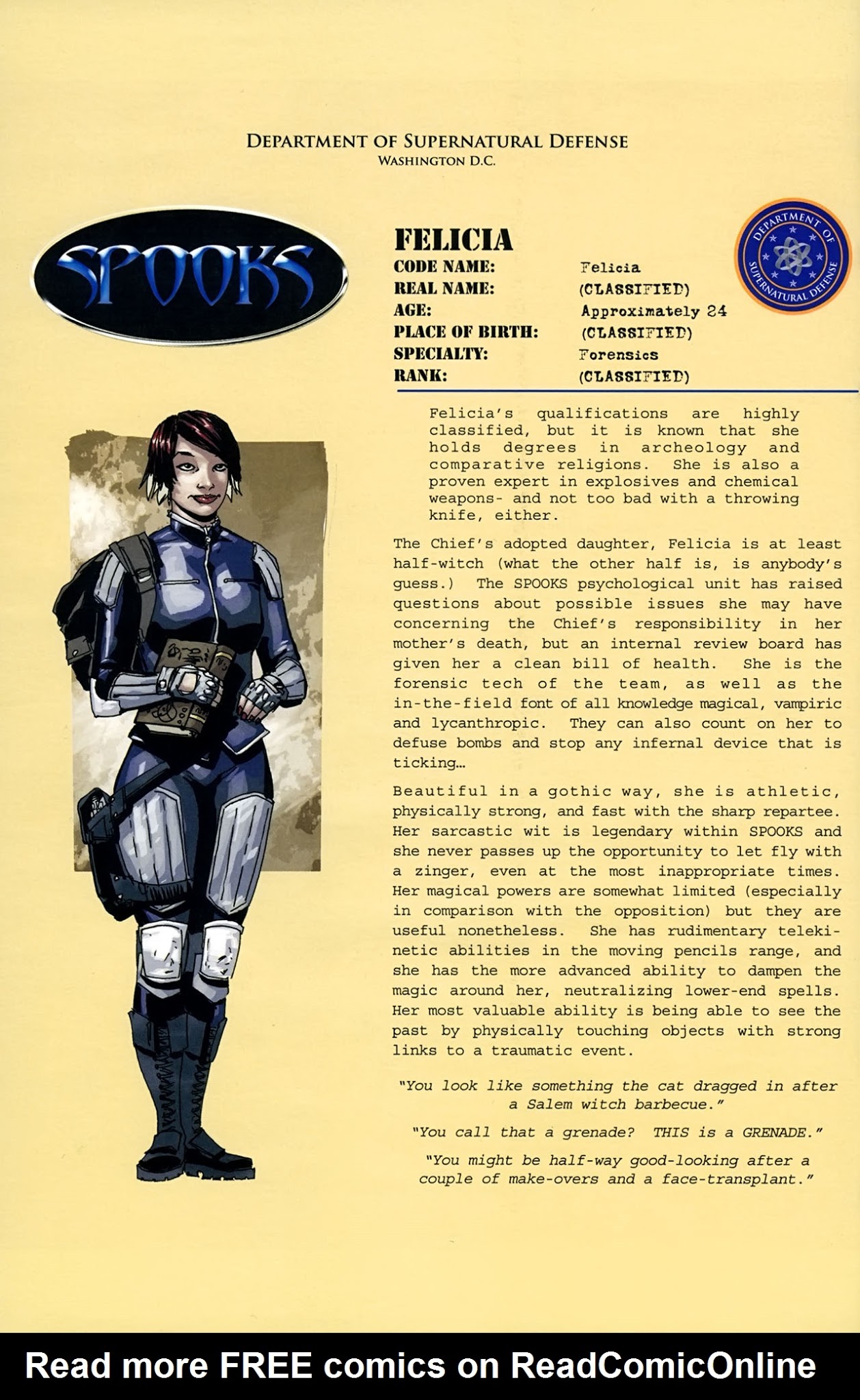 Read online Spooks comic -  Issue #3 - 26