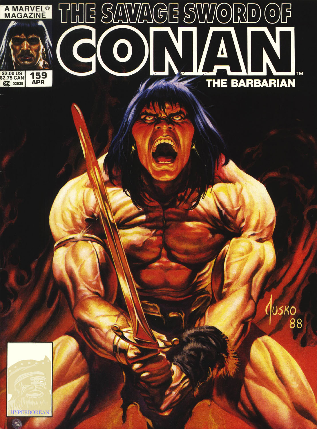 Read online The Savage Sword Of Conan comic -  Issue #159 - 1