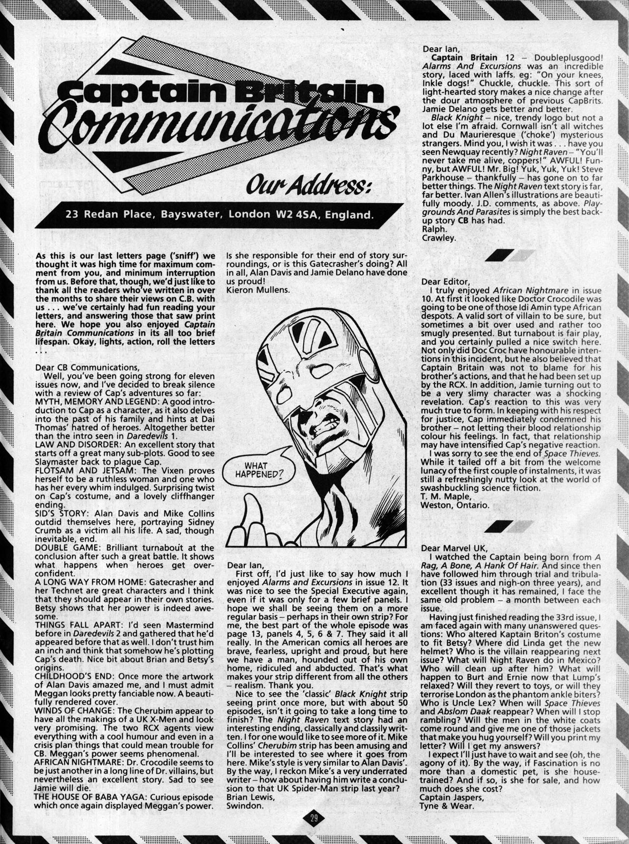 Read online Captain Britain (1985) comic -  Issue #14 - 29