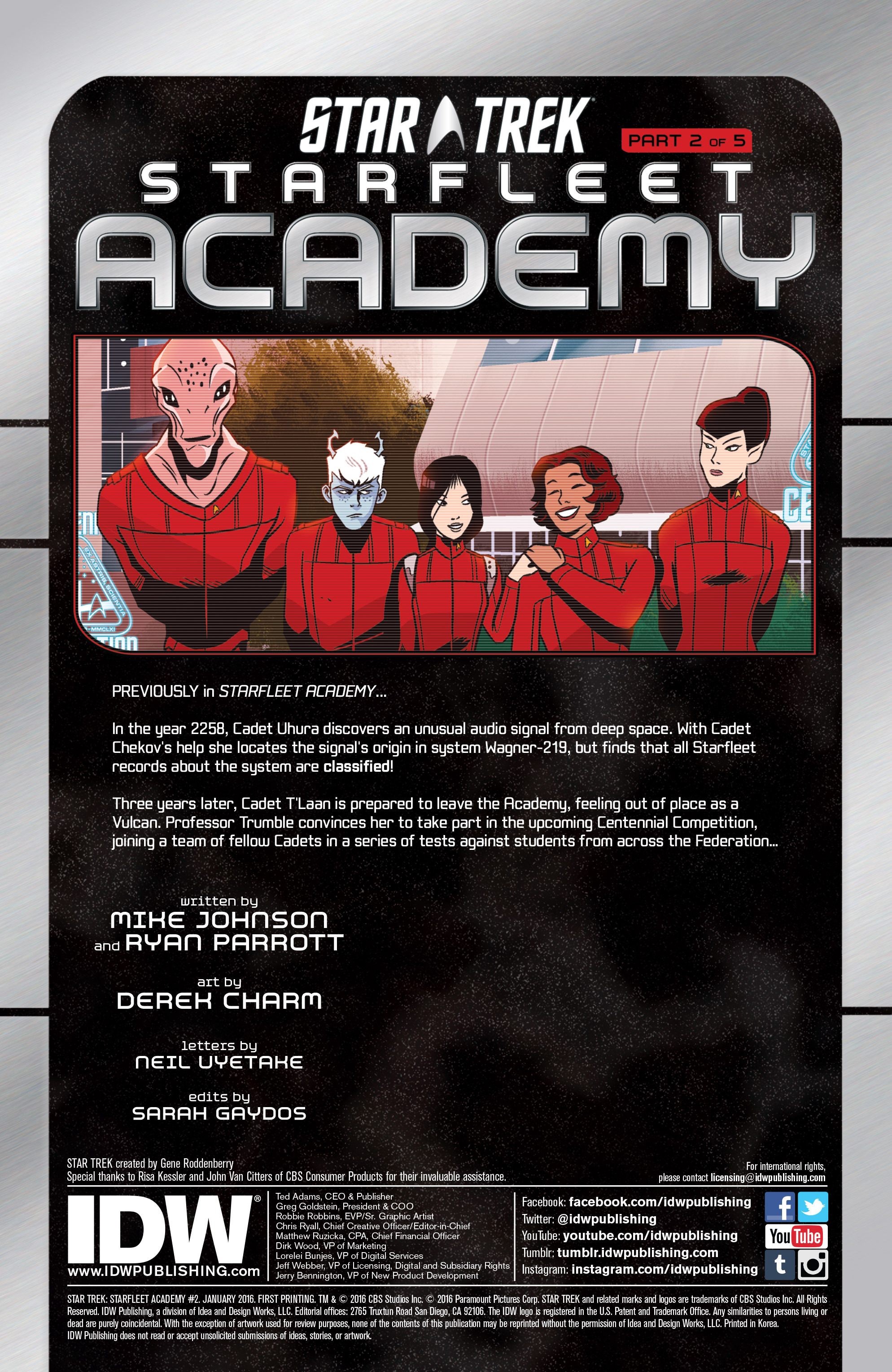 Read online Star Trek: Starfleet Academy (2015) comic -  Issue #2 - 2