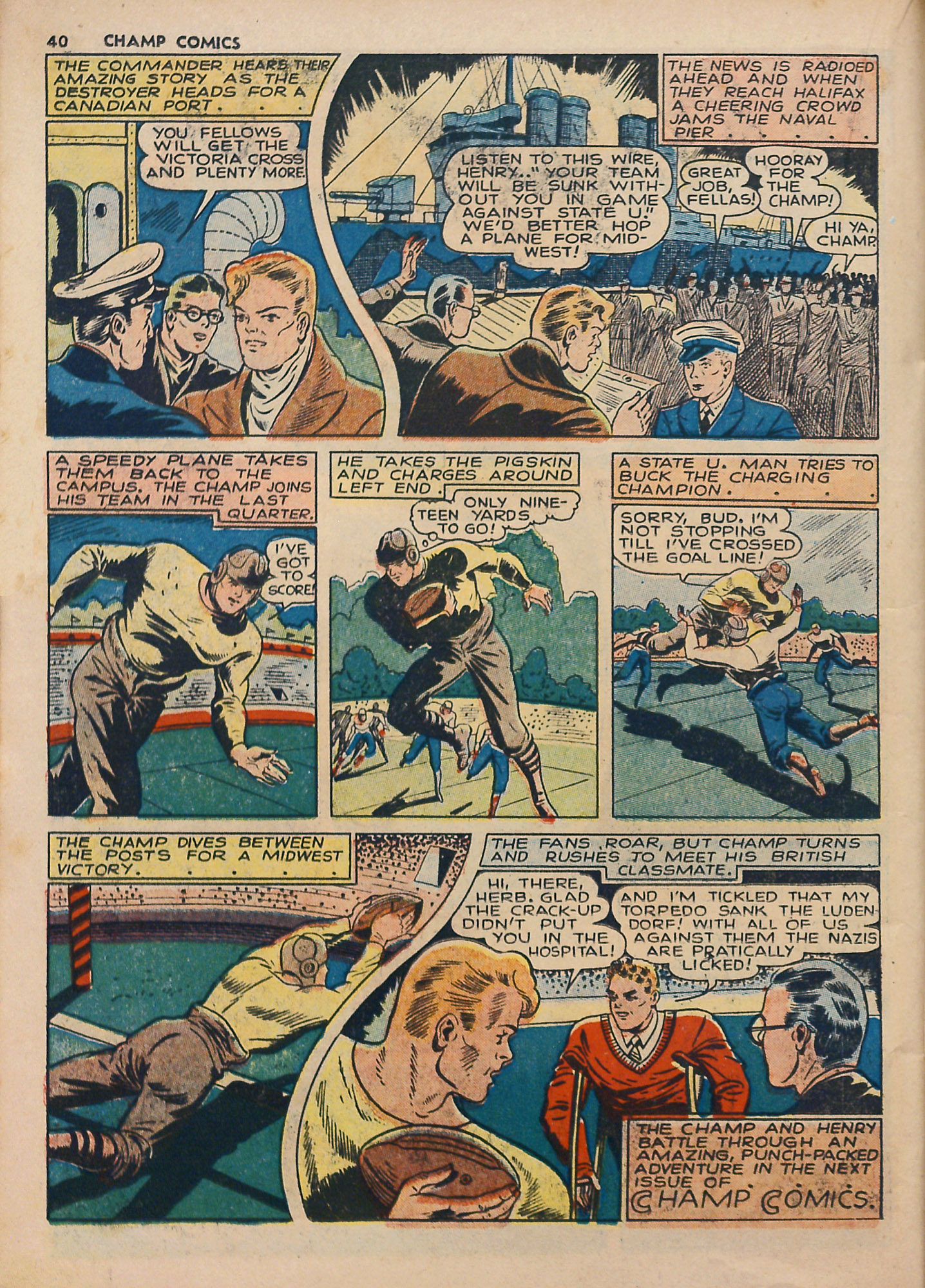 Read online Champ Comics comic -  Issue #16 - 42