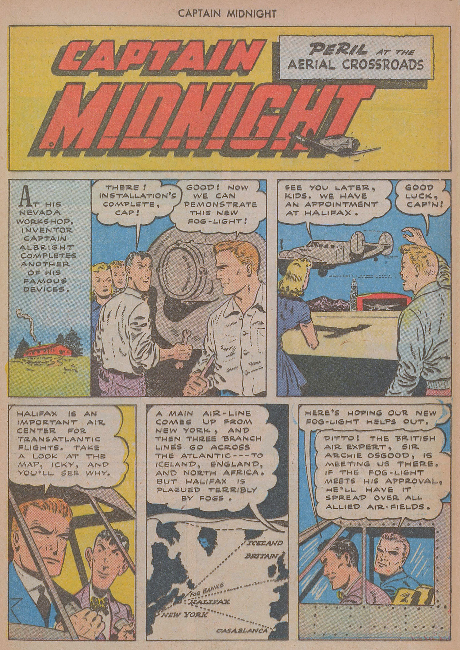 Read online Captain Midnight (1942) comic -  Issue #24 - 25