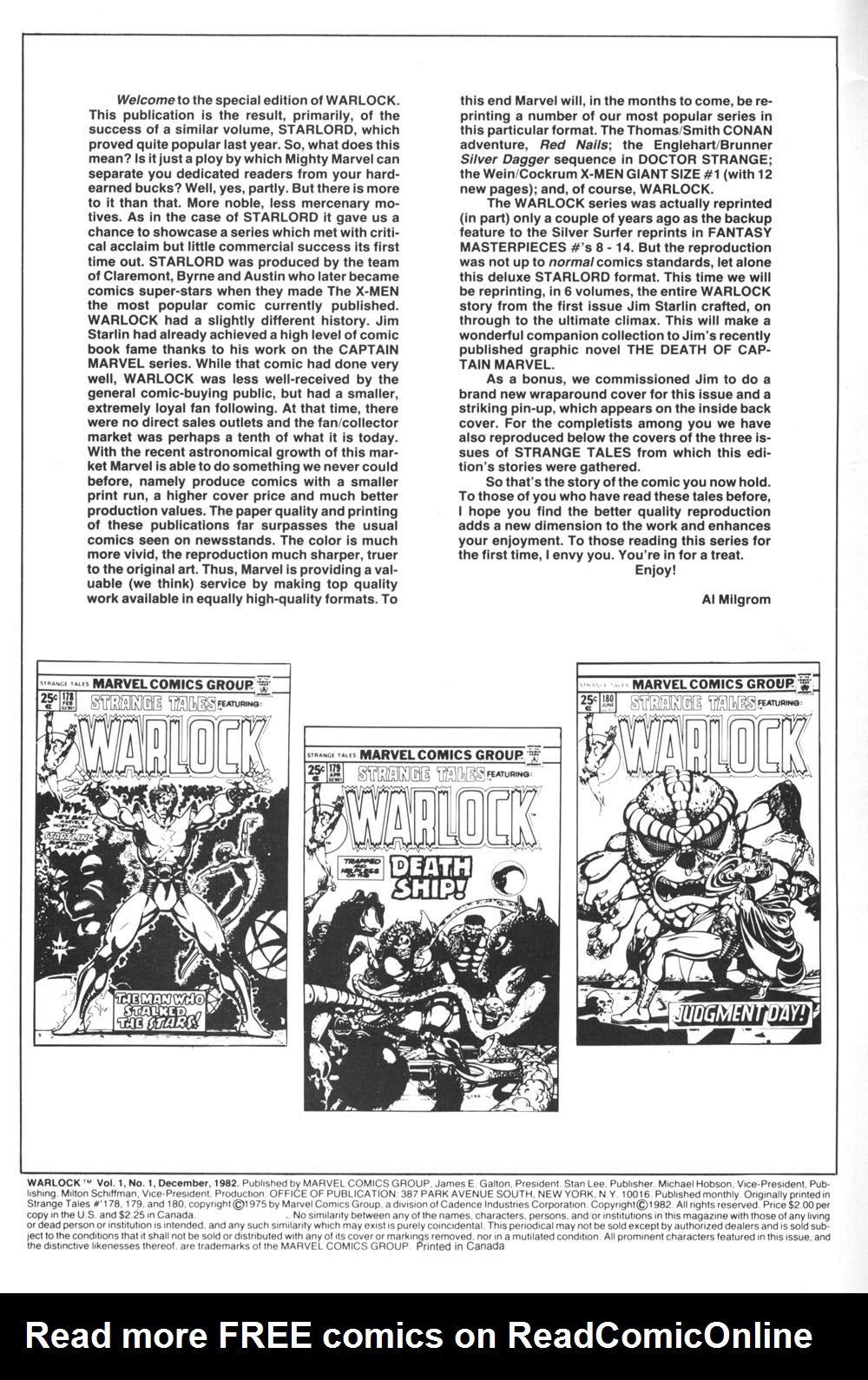 Read online Warlock (1982) comic -  Issue #1 - 2